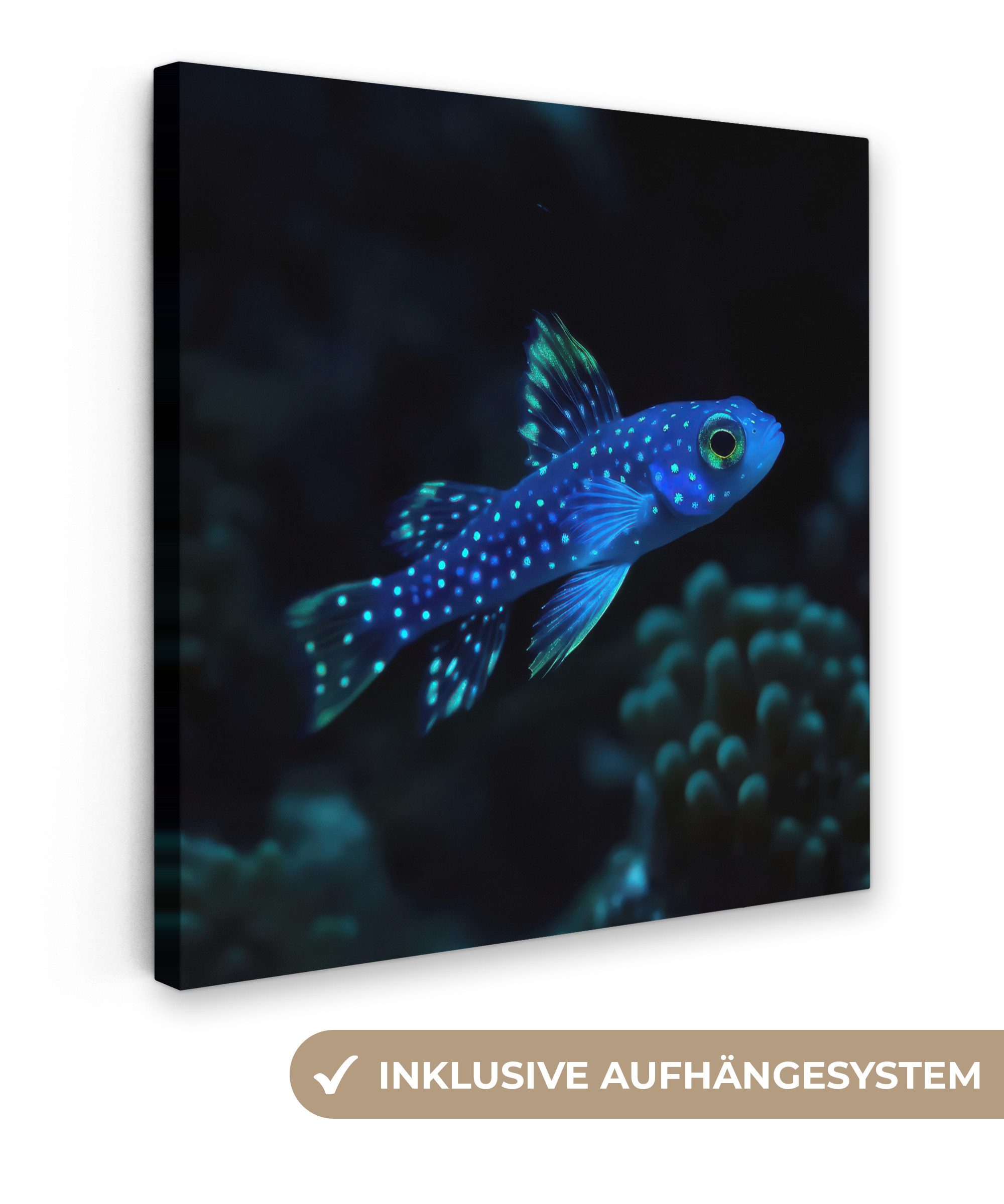 OneMillionCanvasses® Leinwandbild Fische - Punkte - günstig online kaufen