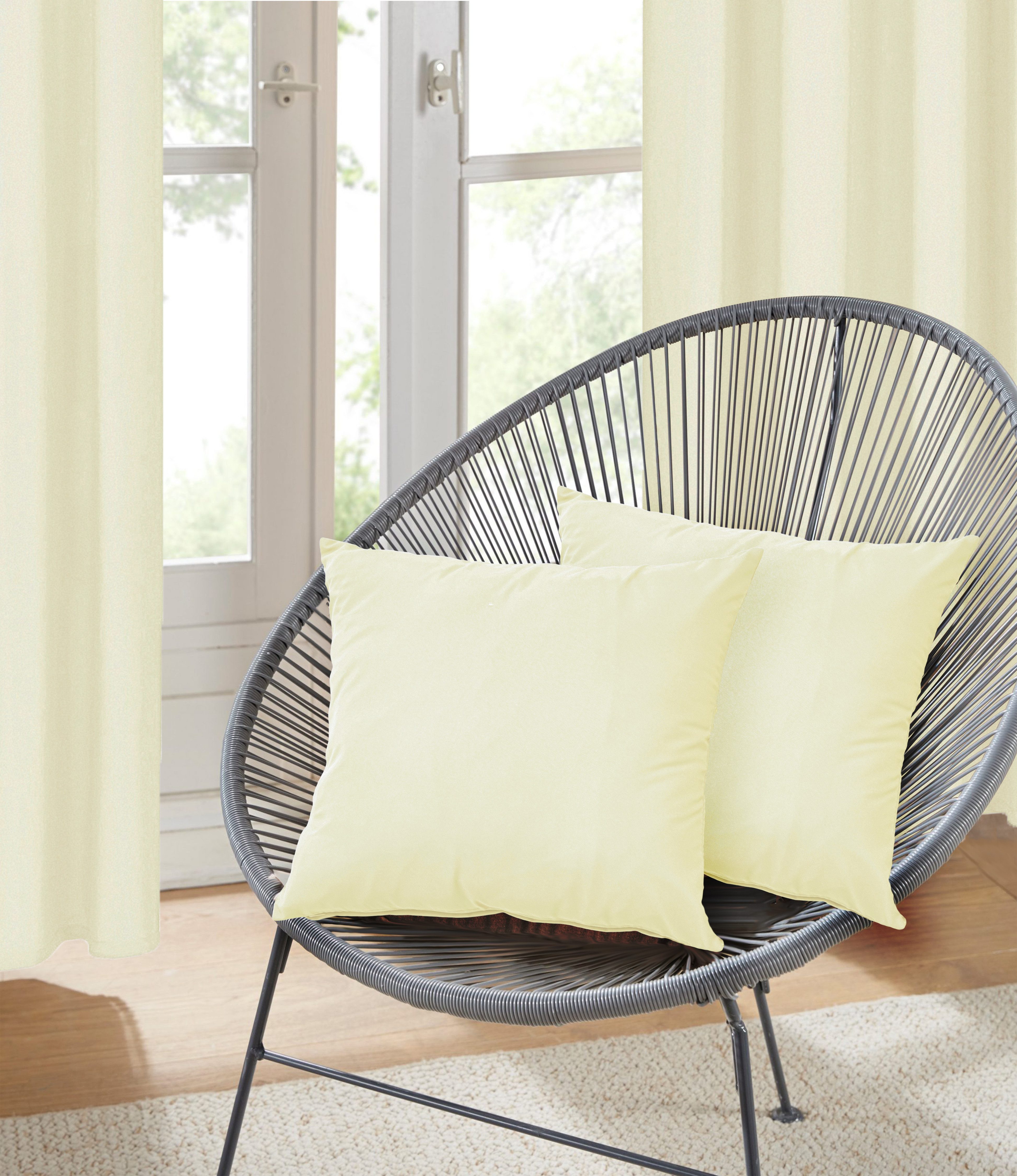 my home Dekokissen Raja, einfarbig, Kissenhüllen günstig online kaufen