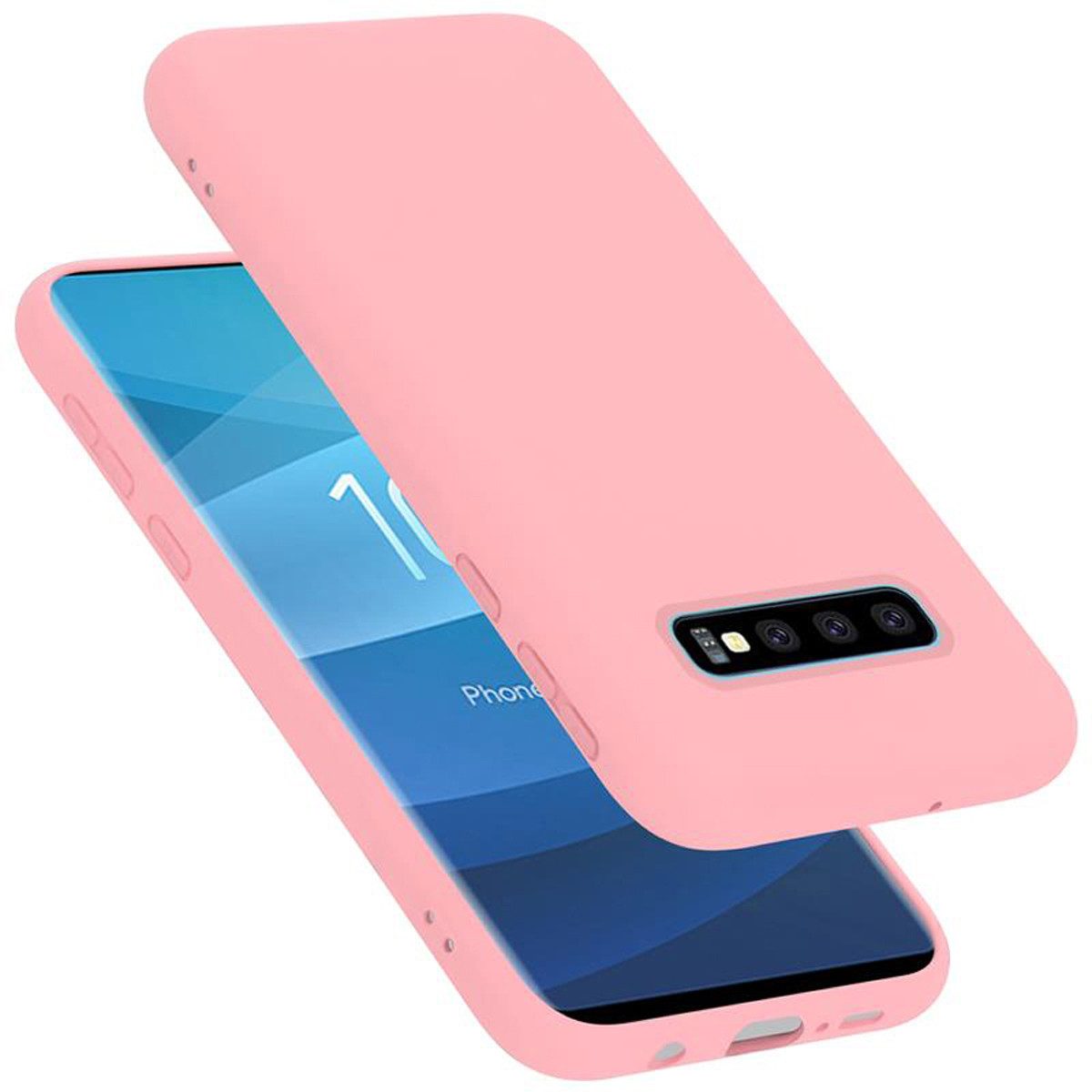 Cadorabo Handyhülle für Samsung Galaxy S10 PLUS Hülle Samsung Galaxy S10 PLUS, Flexible Hülle TPU Silikon Schutzhülle Back Cover Case