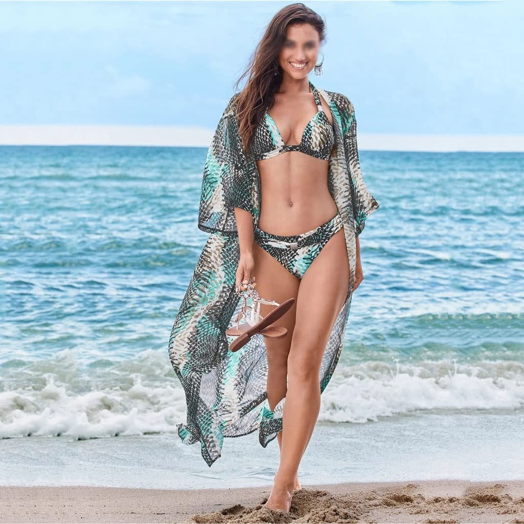 RWEUOQ Kimono Long Beach Kleid für günstig online kaufen