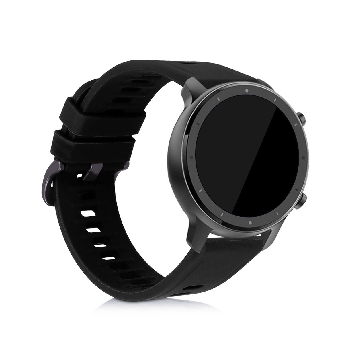 kwmobile 2x Uhrenarmband für Huami Amazfit GTR 47mm/2 /2e /GTR3/Pro Armband Smartwatch, 2-tlg., Fitnesstracker Band Set aus TPU Silikon - Ersatzarmband Smartwatch