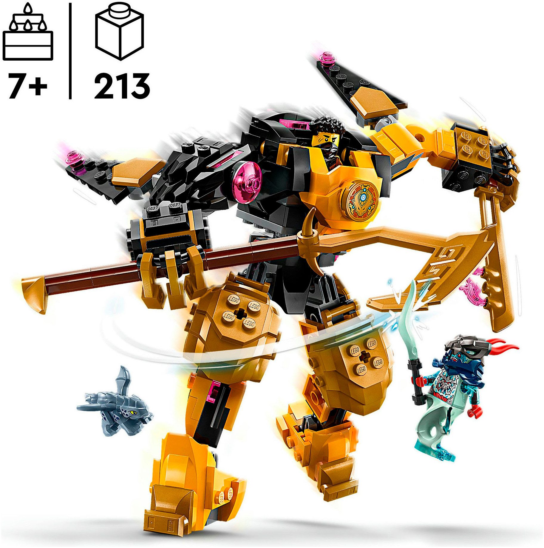 LEGO® Arins Spinjitzumech (71839), LEGO Ninjago Konstruktionsspielsteine, (213 St), Made in Europe
