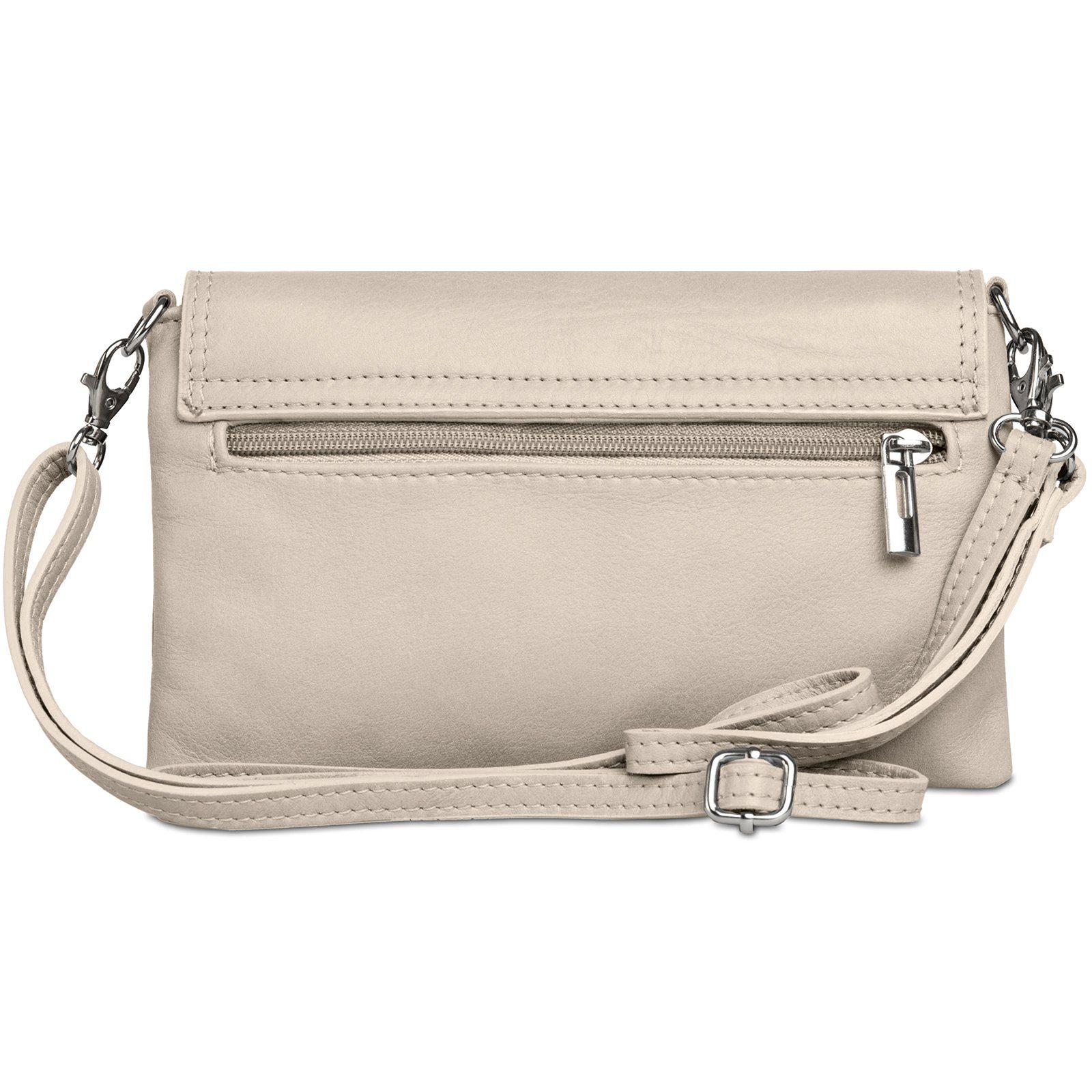 Caspar Clutch Abendtasche Leder Damen Umhängetasche günstig online kaufen