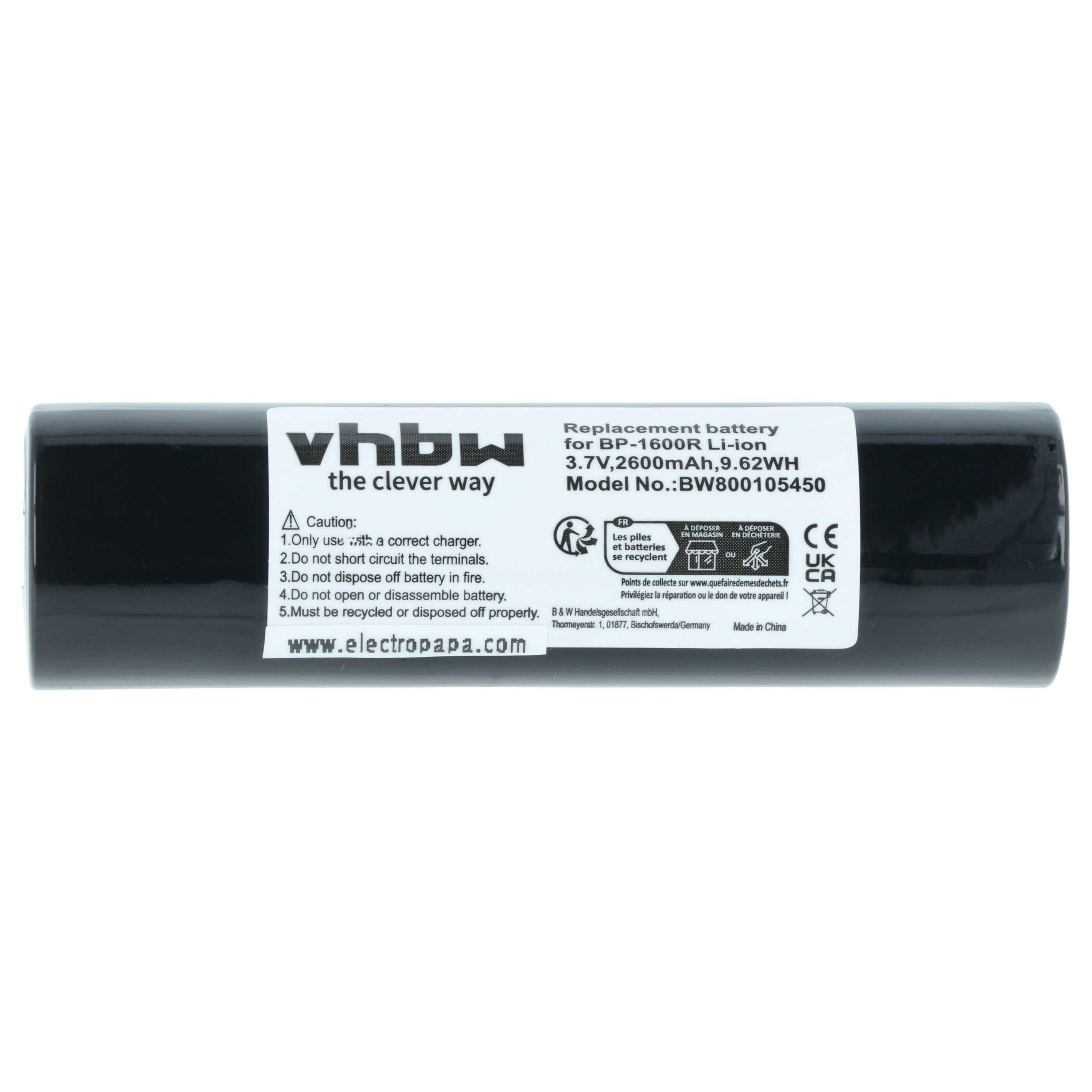 vhbw Akku passend für Sony SONY MD-MS200 CD-Player (2600 mAh, 3,7 V, Akku Akku Li-Ion 2600 mAh (3,7 V, 2 St), Leistungsfähige Austausch-Akkus für tragbaren Mini Disk, Mini DV