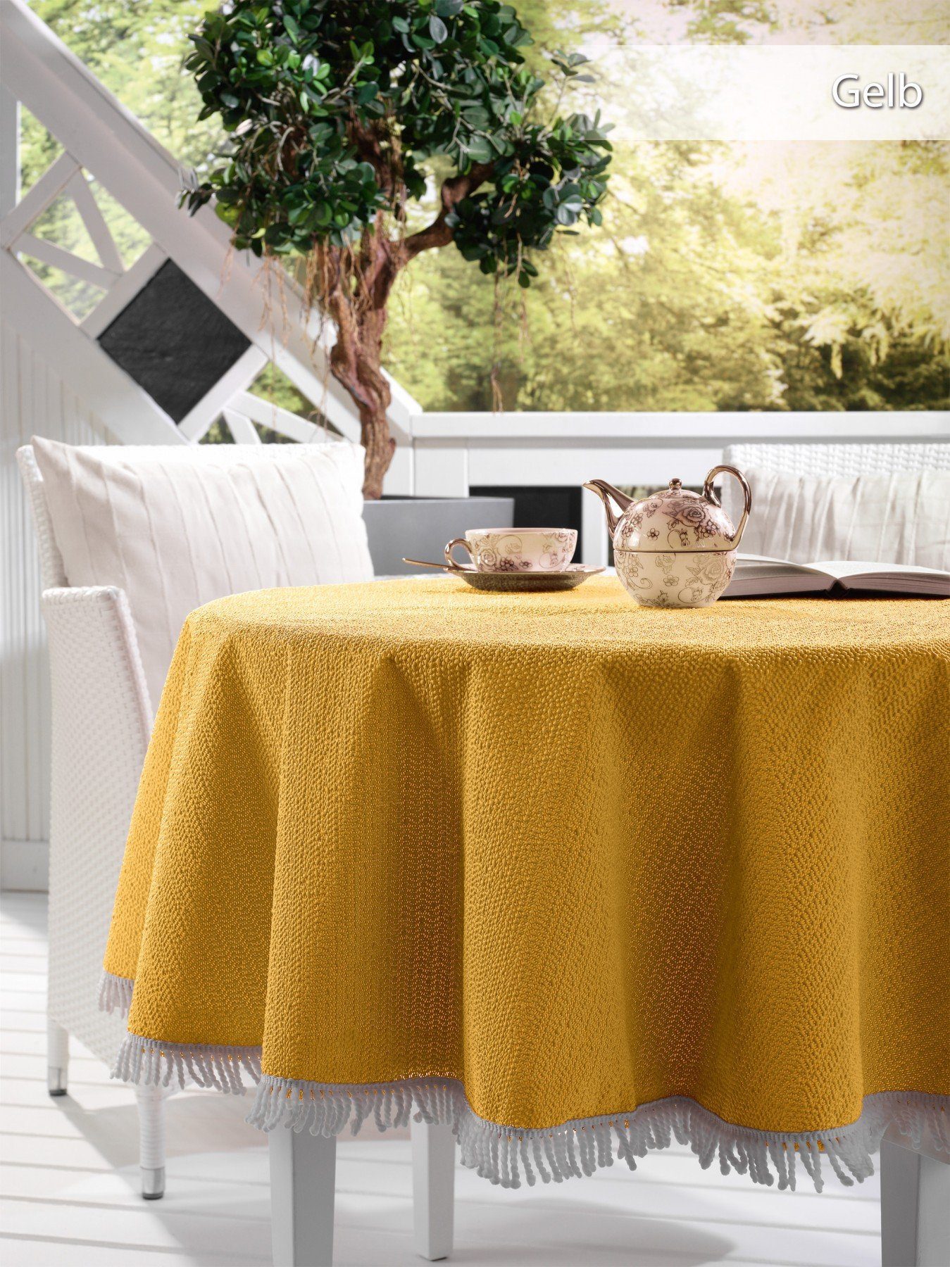 Beautex Tischdecke Garten Balkon Terrasse Camping Tischdecke, Eckig Rund Ov günstig online kaufen