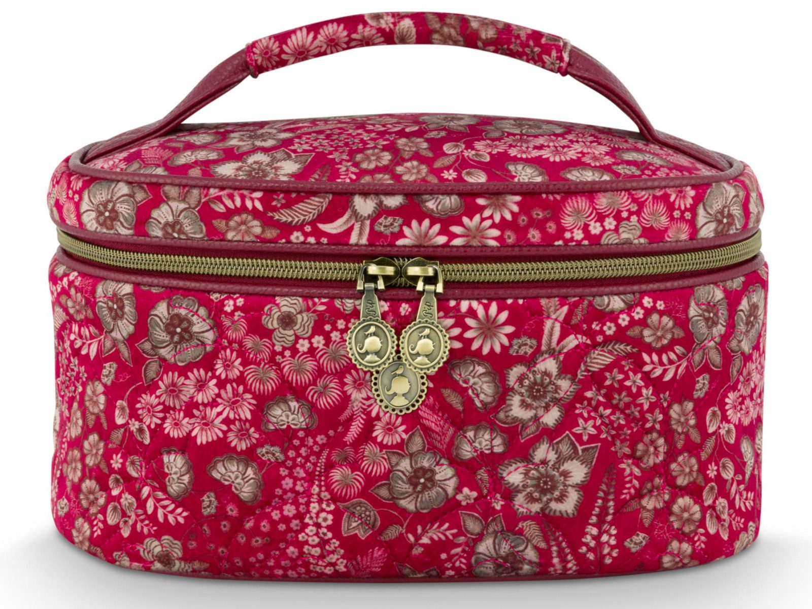 PiP Studio Kosmetiktasche Cleo Kosmetiktasche gesteppt Daisy Dreams rot 26cm