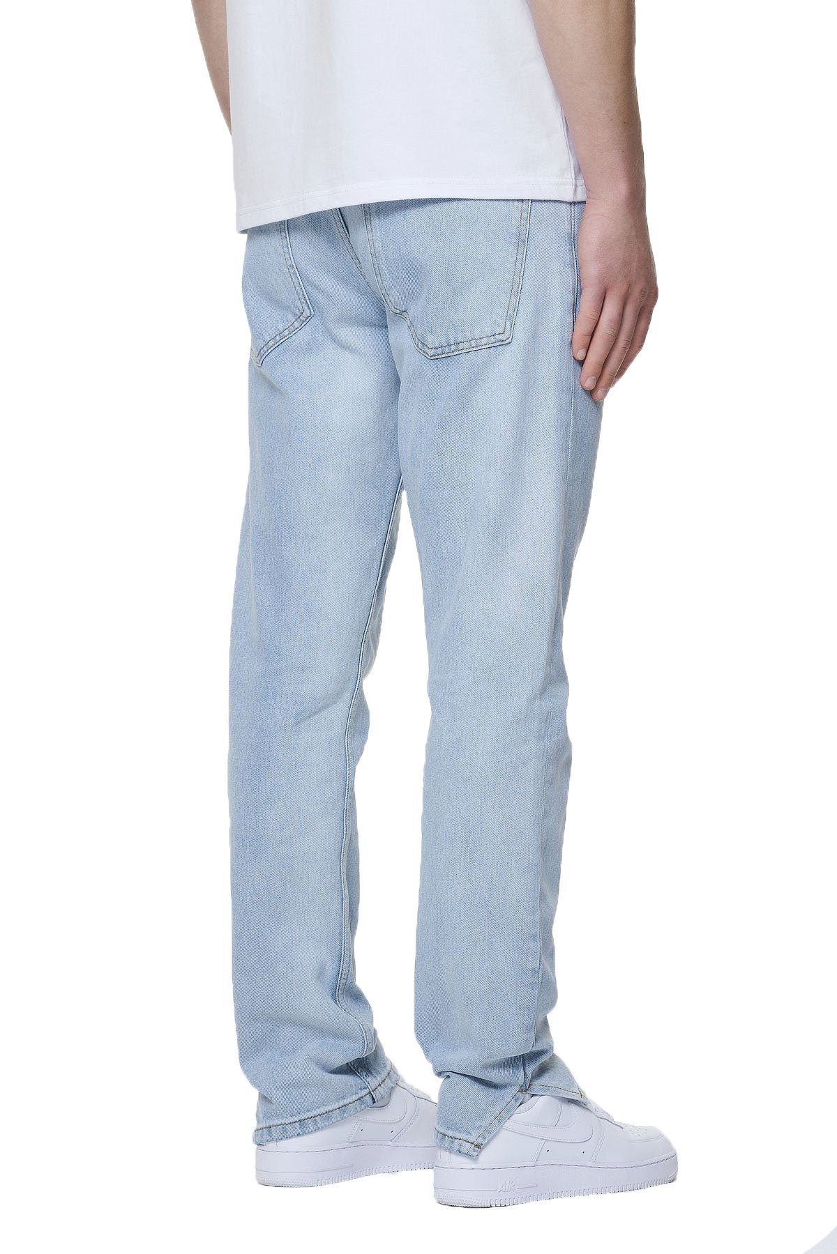 PEGADOR 5-Pocket-Jeans Withy Distressed Ankle (1-tlg., kein Set) logogeprägte Knöpfe und Nieten