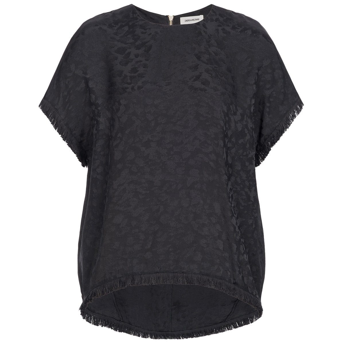 ZADIG & VOLTAIRE T-Shirt ZADIG&VOLTAIRE Shirt TILLY aus Seide - Black