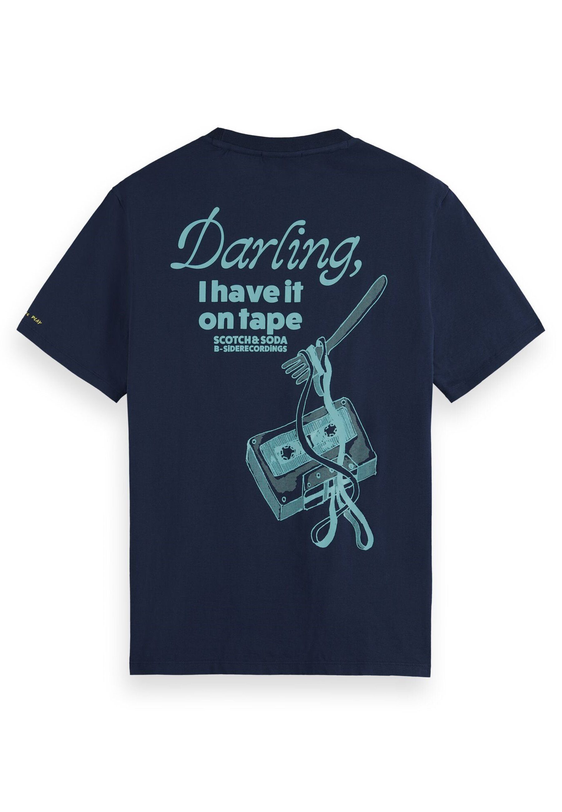 Kurzarmshirt & und Shirt mit Cassette T-Shirt (1-tlg) Artwork Scotch Soda