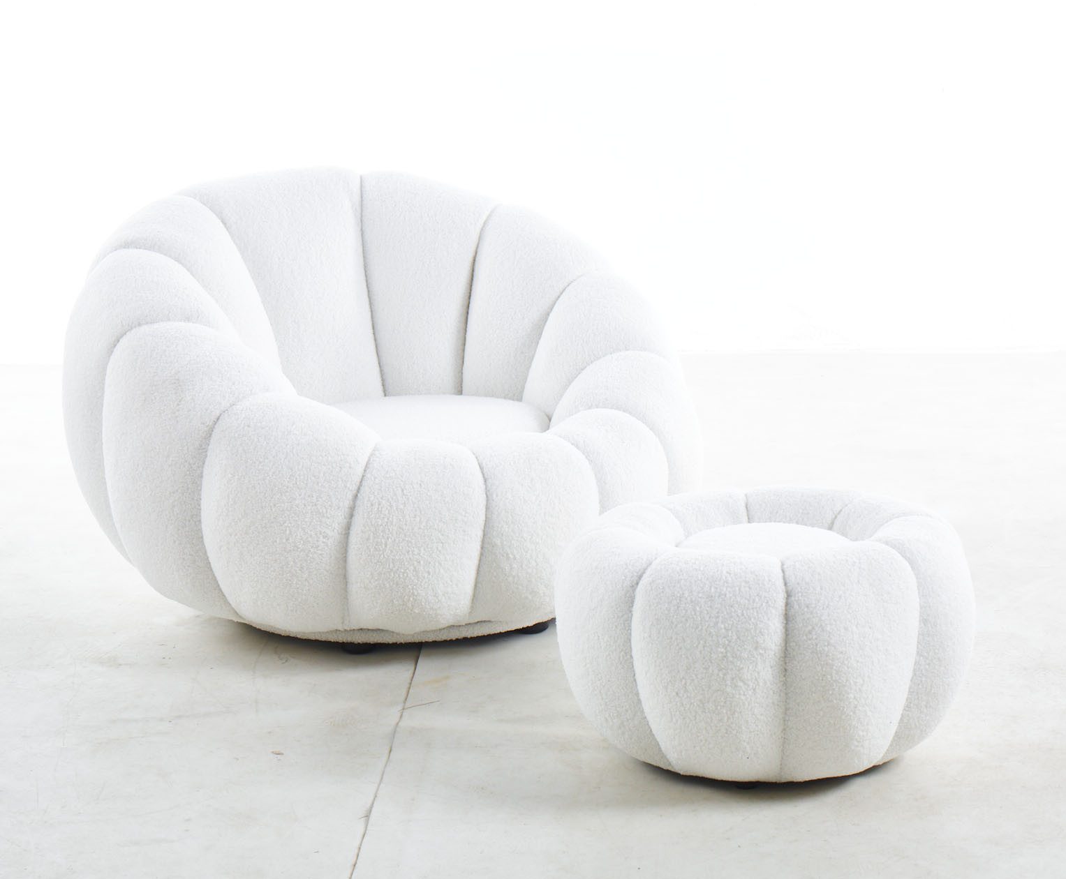 SalesFever Sessel Bonn - Der elegante Sessel inkl. Hocker (Set, 2-St), Komfort-Set mit Drehhocker - 360° Freiheit erleben – Bild 2 von 5