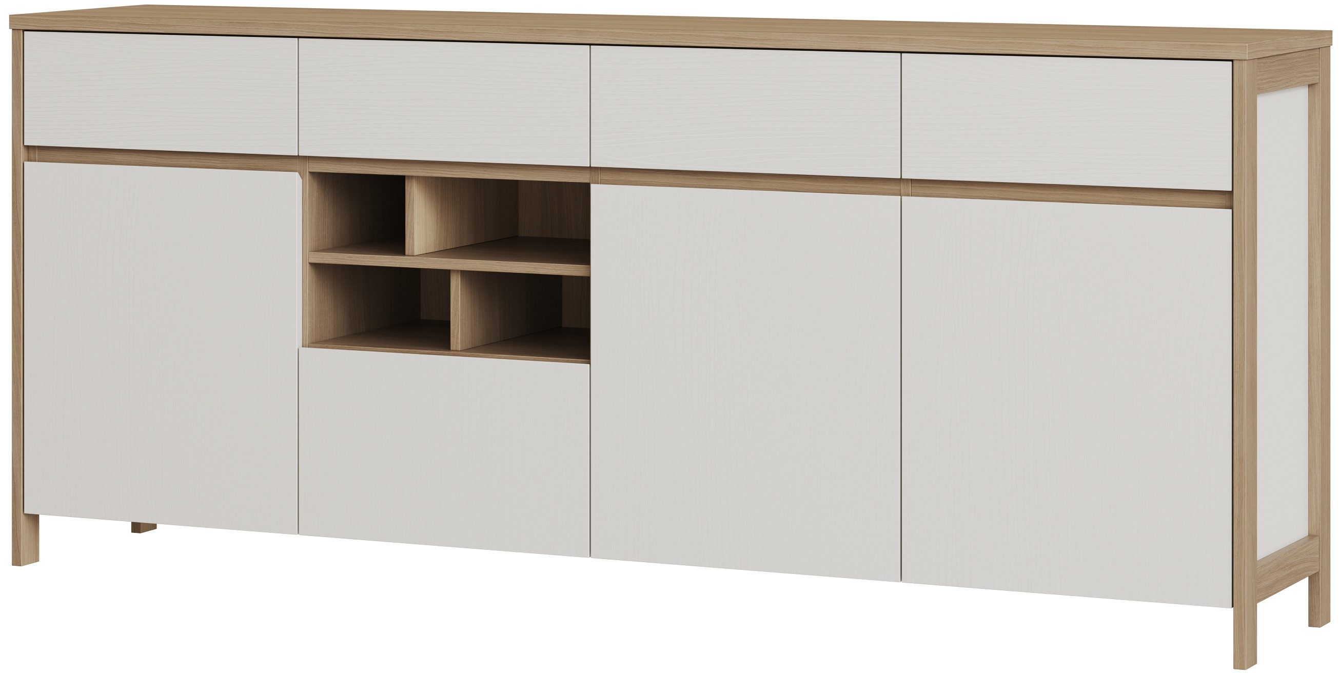 Home affaire Sideboard Stranda, moderner Schrank, Kommode im Scandi-Style, günstig online kaufen