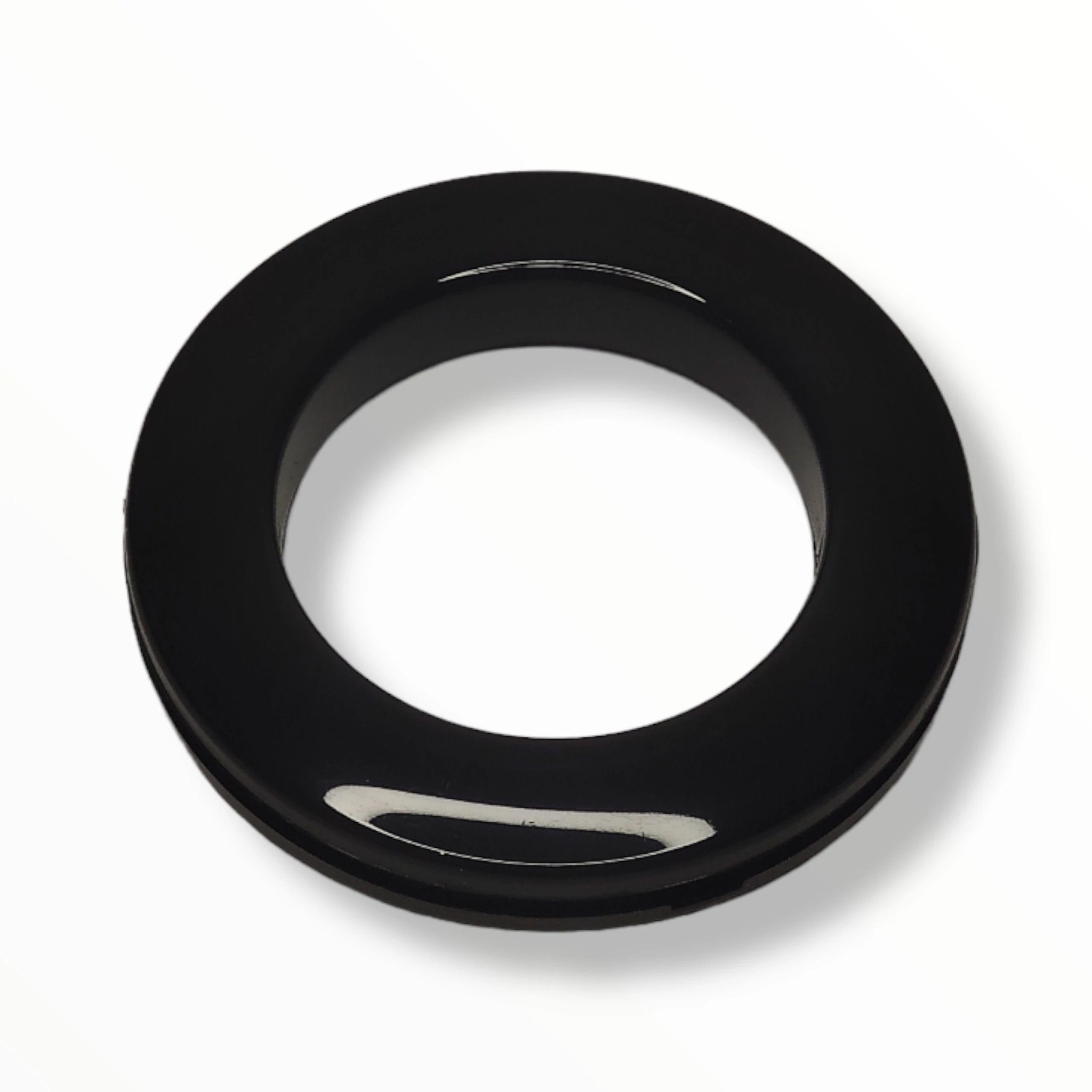 nodeko Stoffösen Gardinenösen, Vorhangringe, verstellbar - Stoffloch Ø 40 mm, passend für Gardinenstangen Ø 20 mm bis Ø 28 mm, (10 Stück), mit Rasterung - daher für Stoffe bis 4 mm Dicke verwendbar