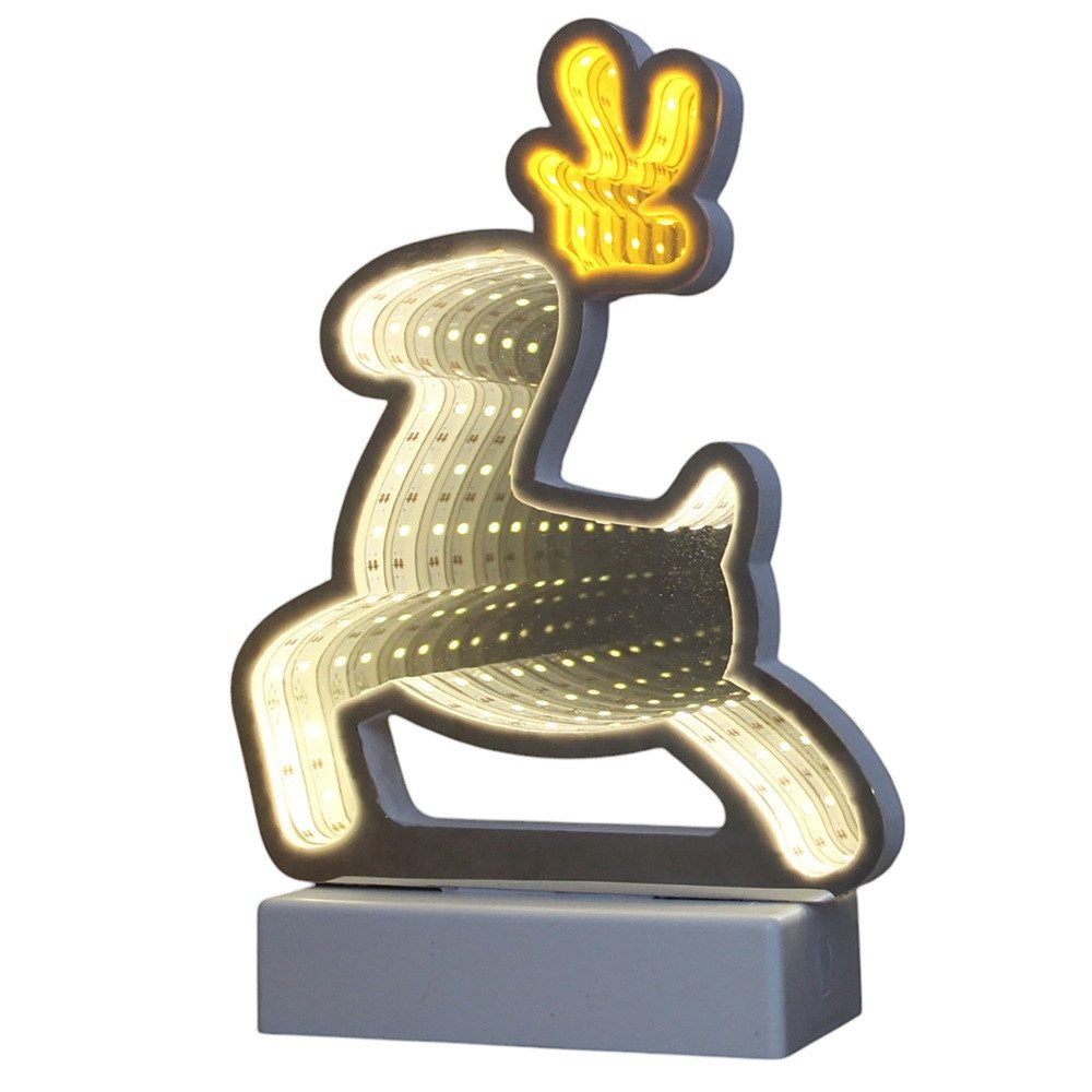 Star-Max Beleuchtetes Fensterbild 36307 LED-Rentier Infinity Effekt 51 LED günstig online kaufen