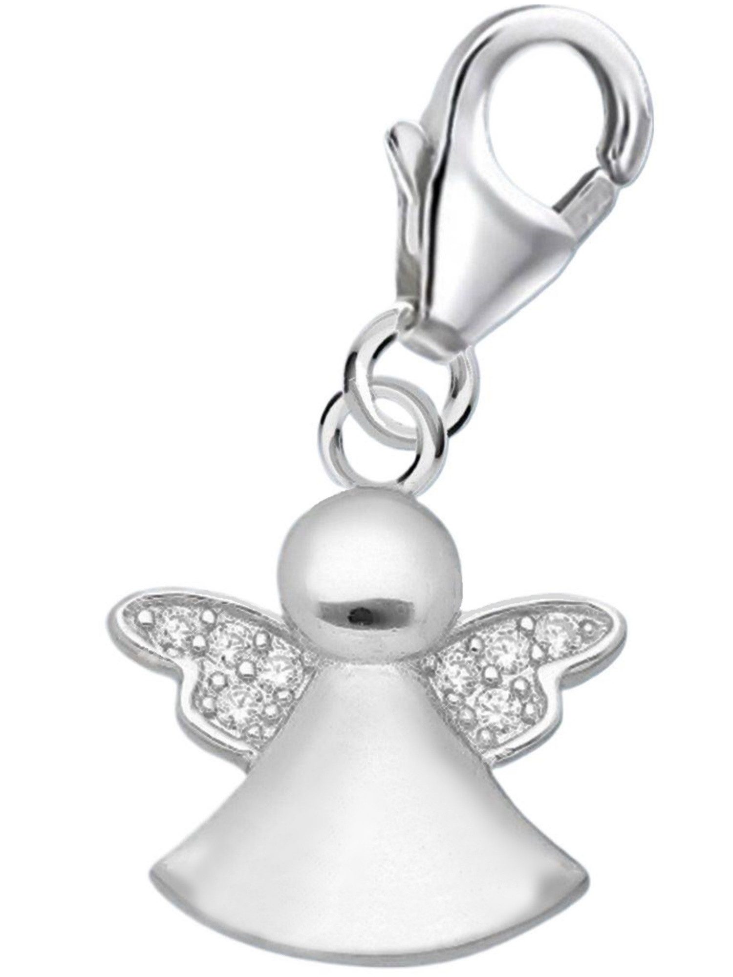 Goldene Hufeisen Charm Engel Zeitloser Schutz - Eleganter Engel Anhänger aus Echtsilber, 925 Sterling Silber, Hypoallergen