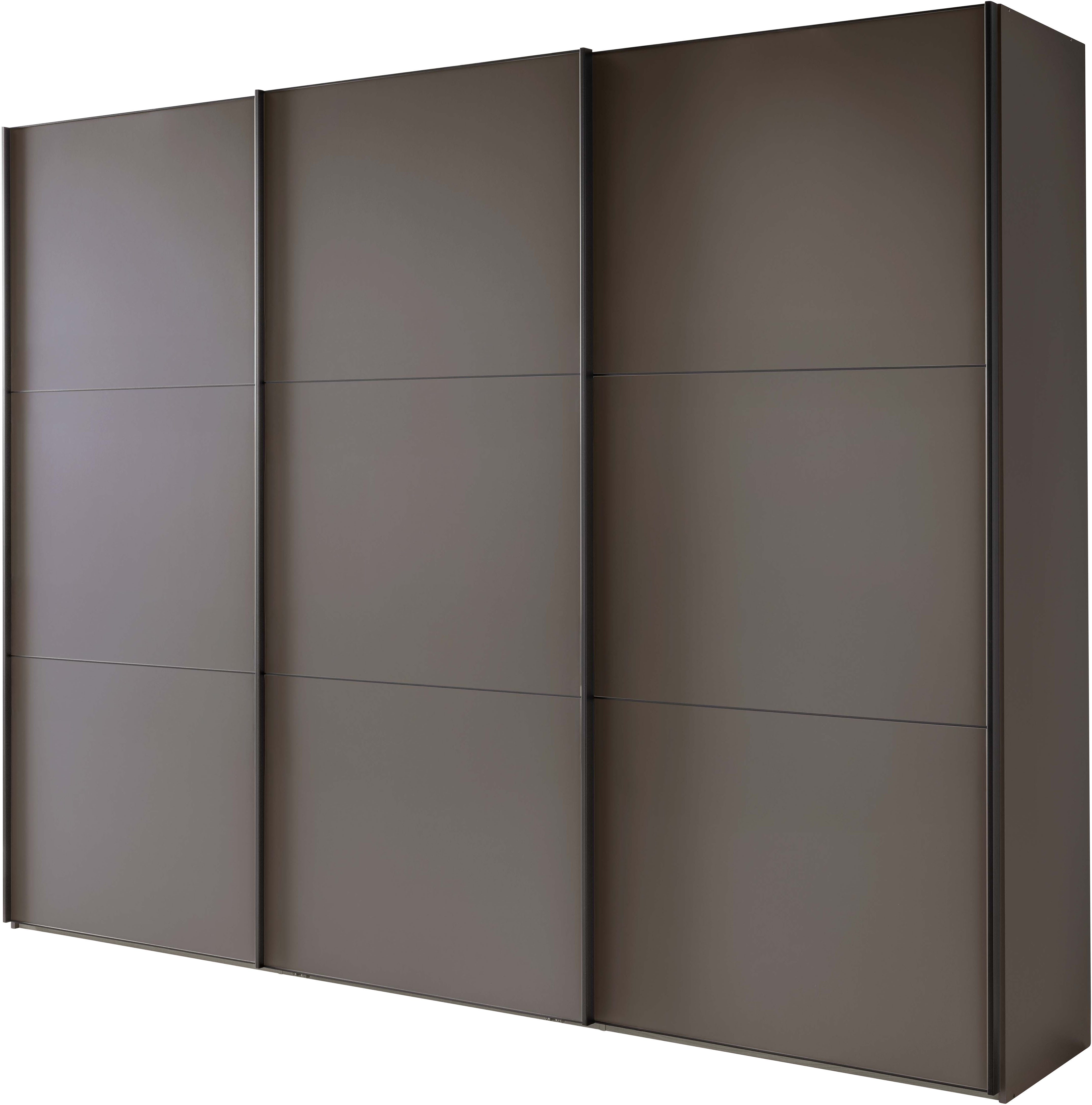WIEMANN Schwebetürenschrank Phoenix, Made in Germany, modernes Design, Highlight, Blickfang (Viele Farbkombinationen, in 4 Breiten und in 2 Höhen erhältlich) maximaler Staurraum, inkl.Einlegeböden, Wäscheböden u. Dämpfer