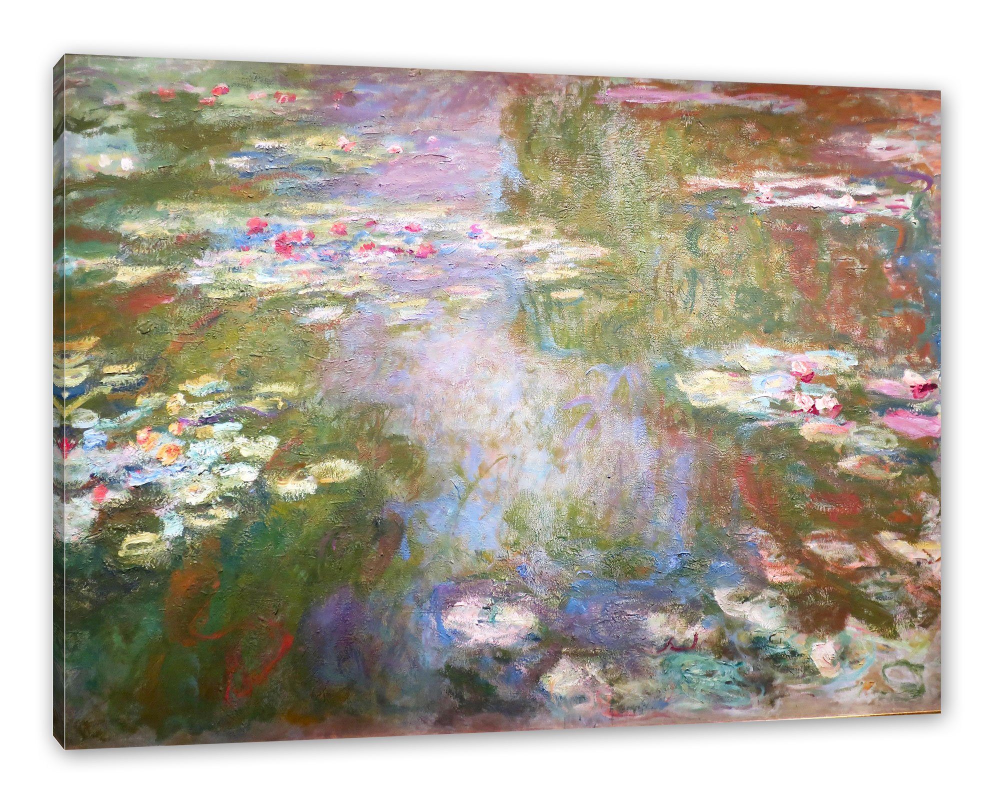Pixxprint Leinwandbild Claude Monet - Seerosenteich , Claude Monet - Seeros günstig online kaufen