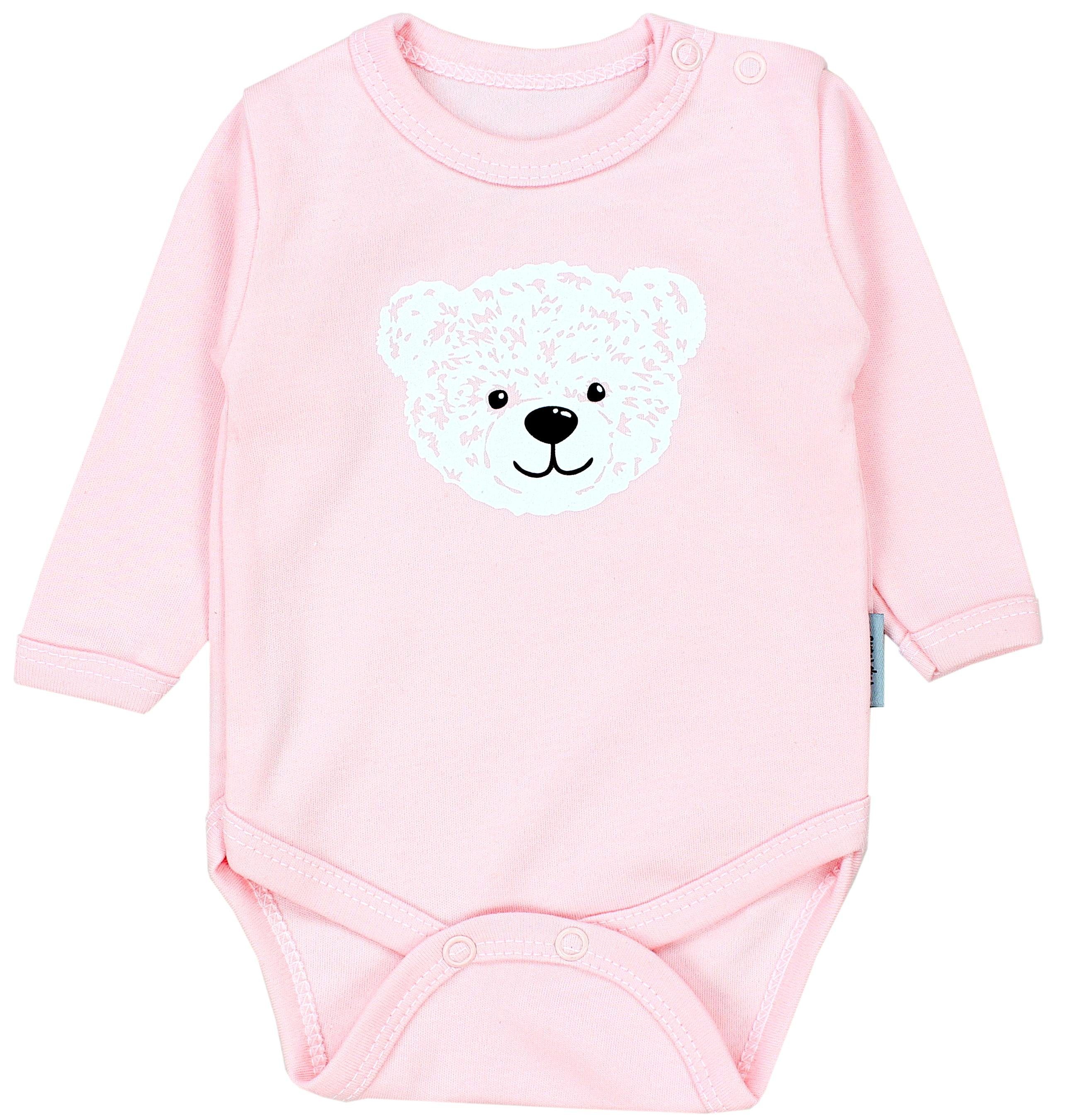 TupTam Langarmbody Baby Mädchen Jungen Bekleidungsset Langarmbody Hose Mütze mit Spruch