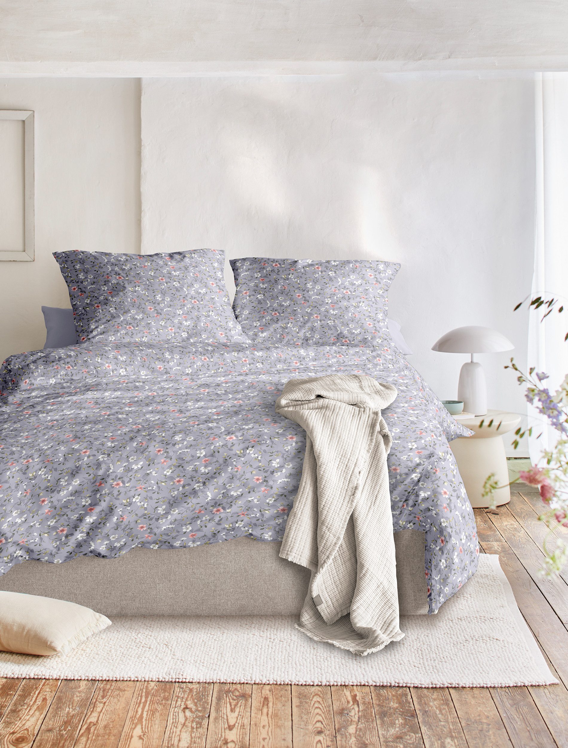 Irisette Bettwäsche Tokio 8567, Mako-Satin, 2 teilig, Mako-Satin, seidiger Glanz, besonders weich und hautschmeichelnd