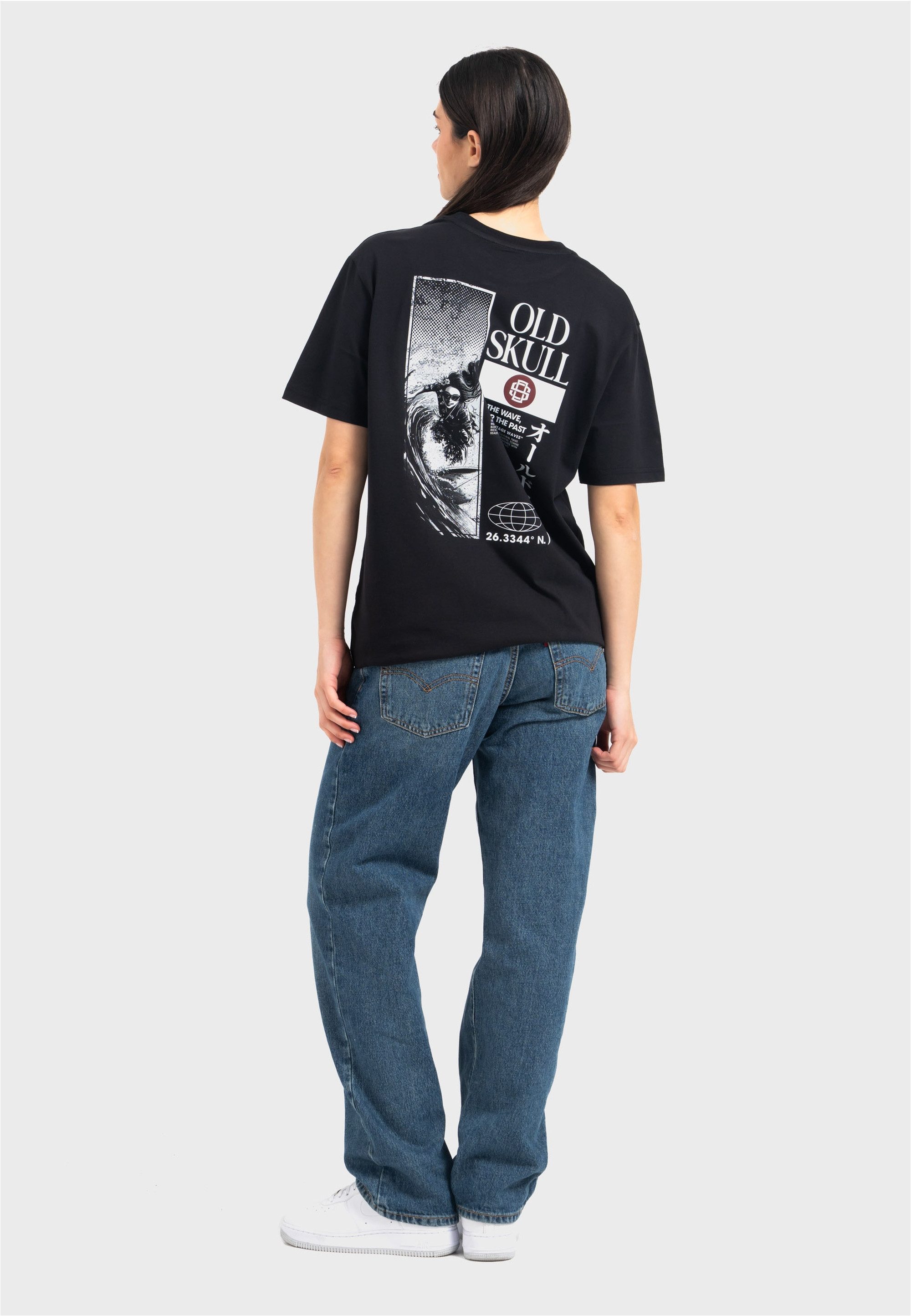 Oldskull T-Shirt Asian Lotus Surf Logo Graphic Traditionelles fernöstliches günstig online kaufen