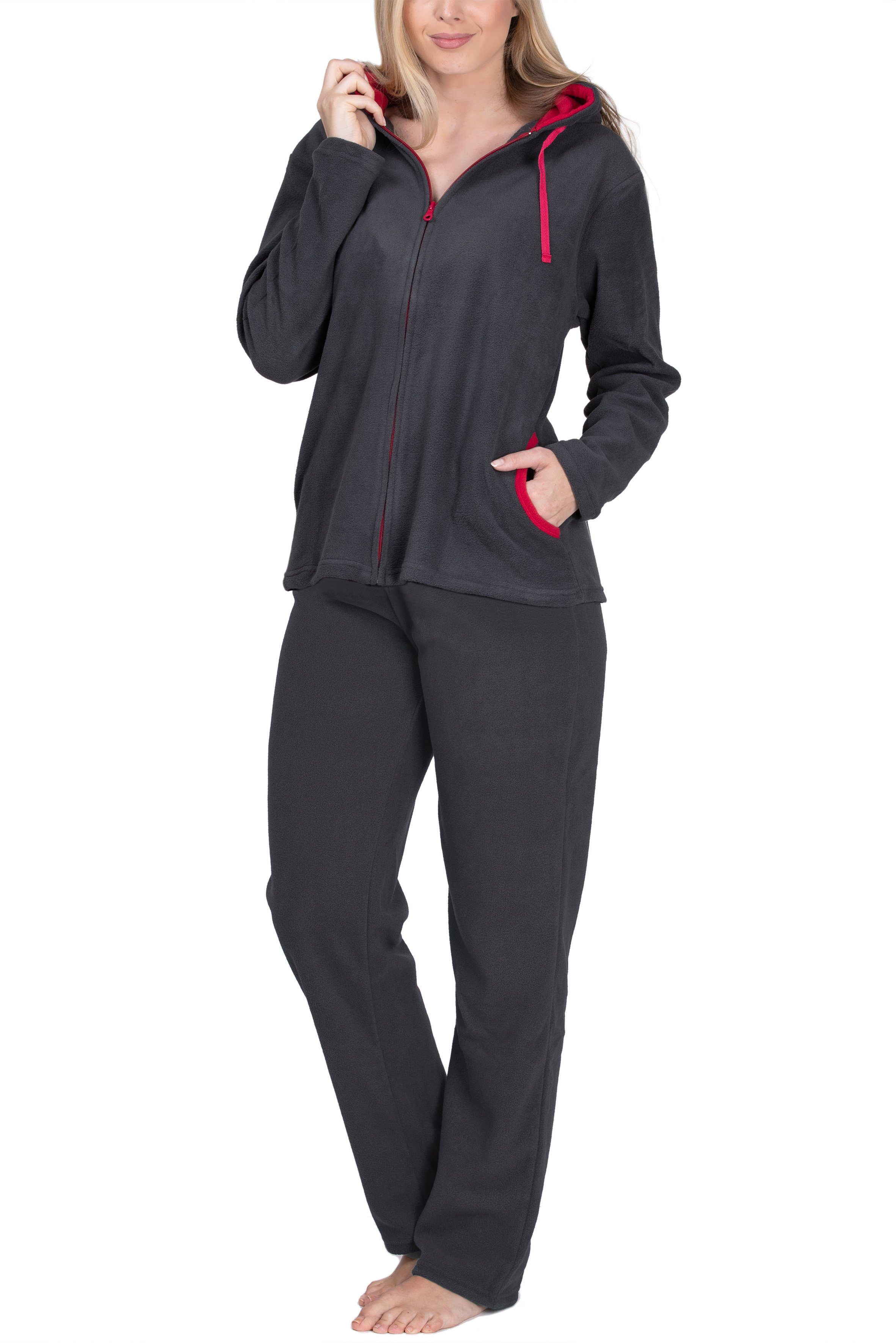 SLOUCHER Hausanzug Damen Hausanzug aus wärmenden Fleece