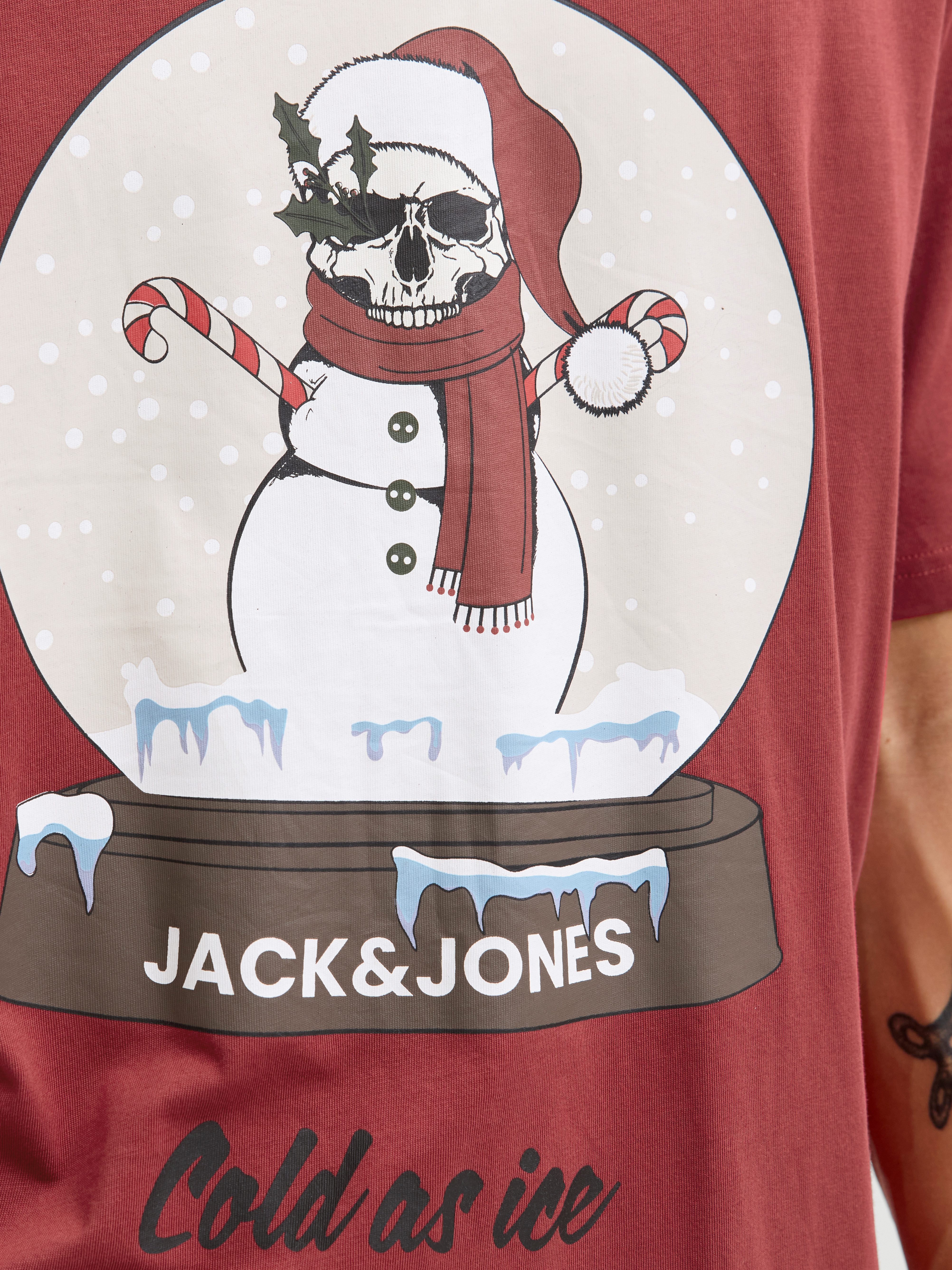 Jack & Jones Kurzarmshirt JJNOEL XMAS TEE SS CREW NECK