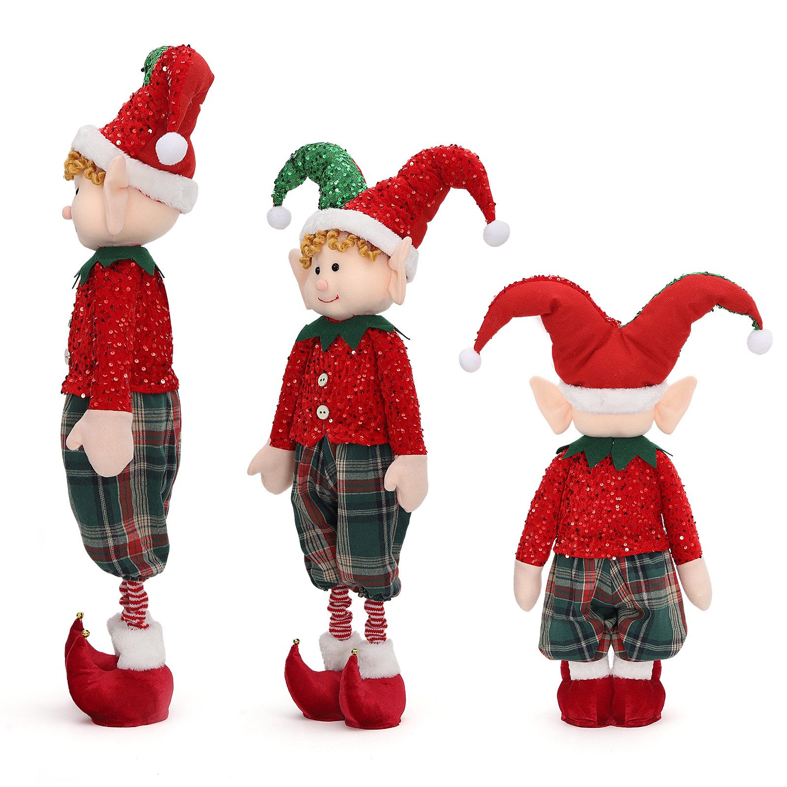 Salcar Weihnachtsfigur 60 - 90 cm Stehende Weihnachtsdeko Dekofigur für Wei günstig online kaufen