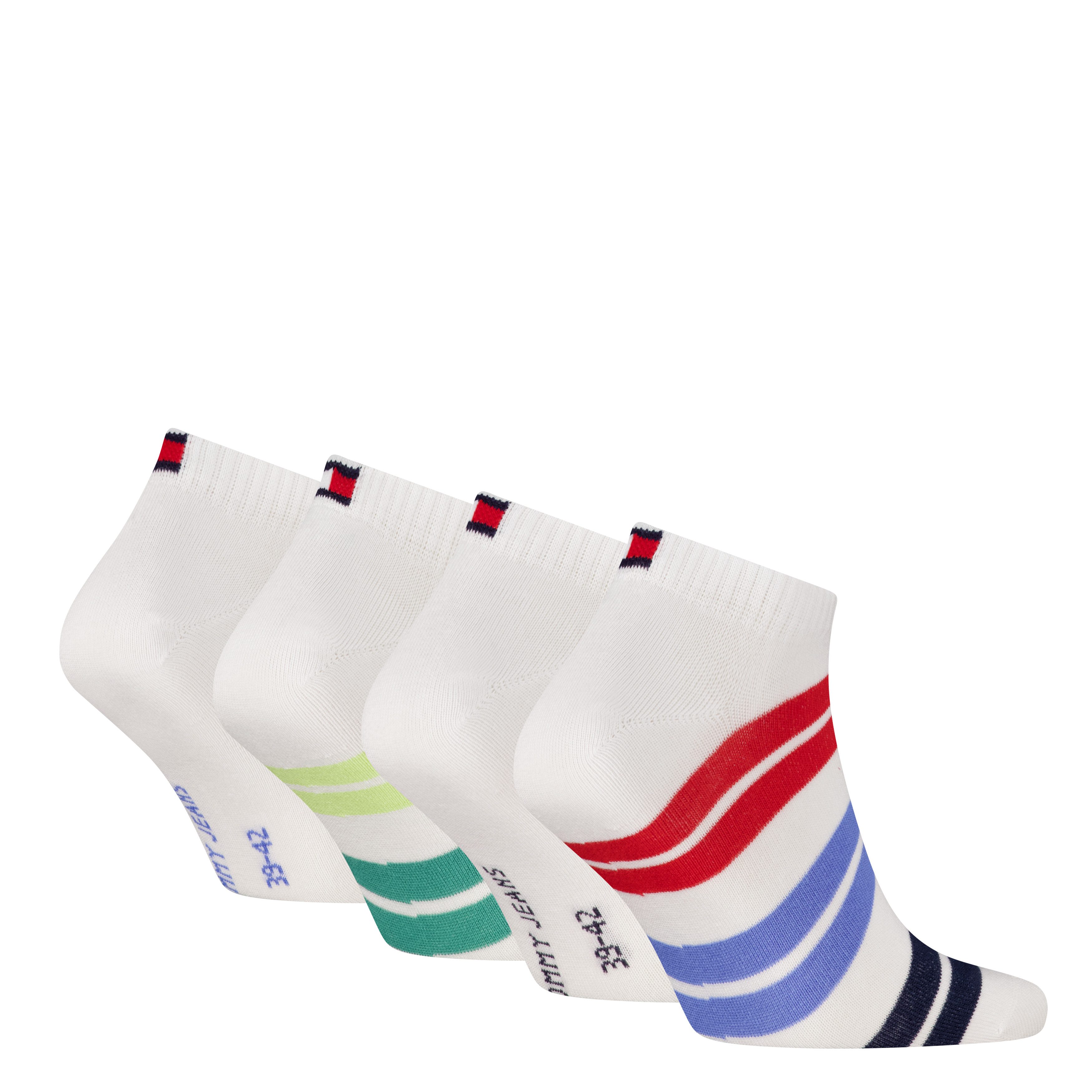 Tommy Hilfiger Sneakersocken TH UNI TJ SNEAKER 4P FUSHION TOMMY ECOM (4 Paa günstig online kaufen