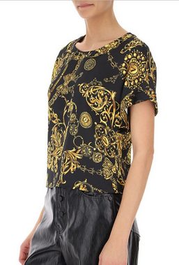 Versace T-Shirt VERSACE JEANS COUTURE PATTERNED Barock Top Bluse Shirt T-shirt Iconic