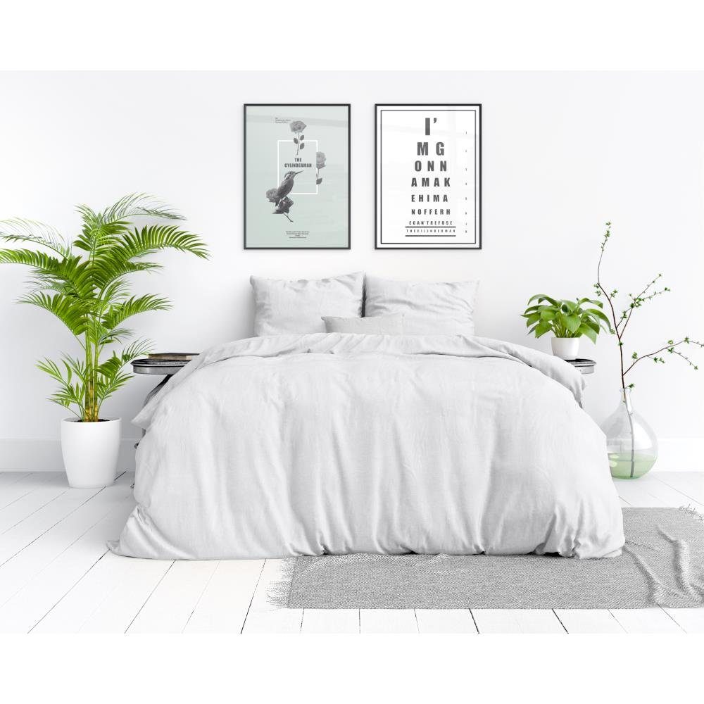 Sitheim-Europe Bettwäsche STONE WASHED Baumwolle Bettbezug & Kissenbezüge, Baumwolle, 2 teilig