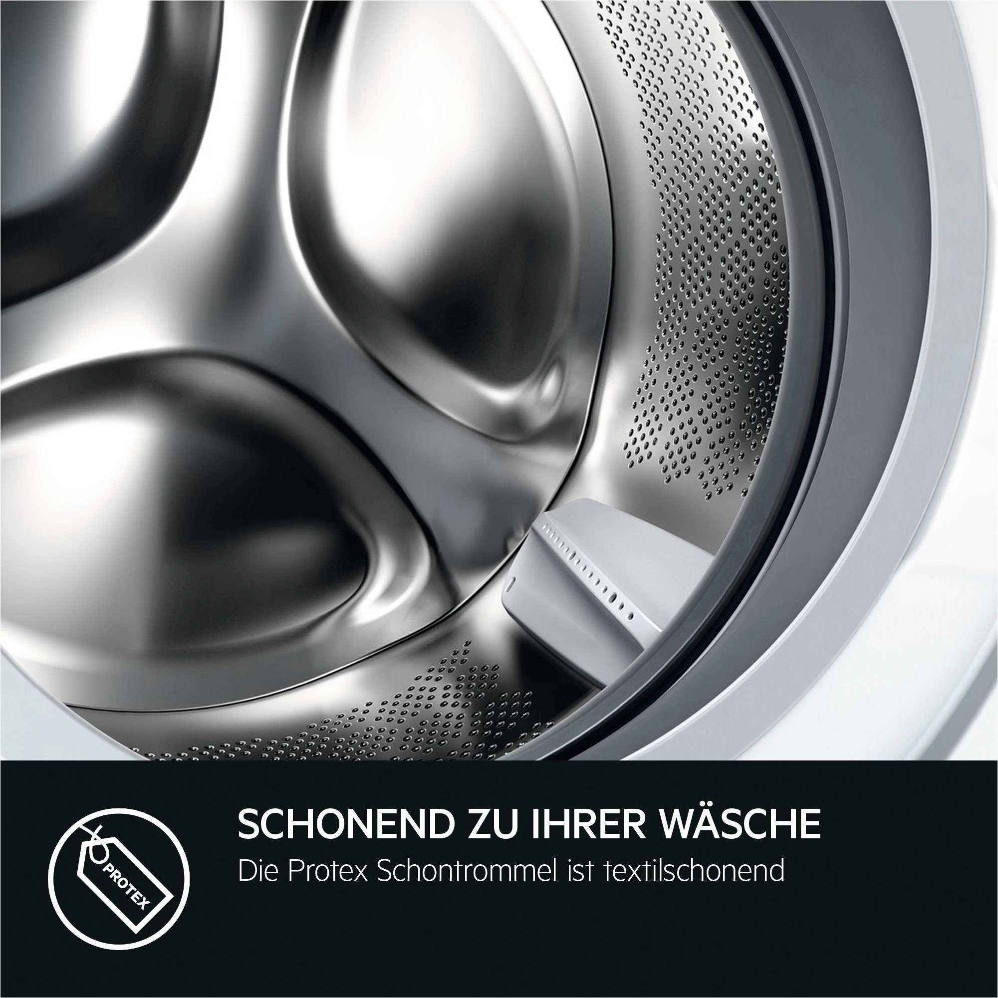 AEG Waschmaschine 40% und LR6F60400, 10 spart Mengenautomatik​ Wasser 6000 - kg, ProSense® Energie Zeit, bis U/min, 1400