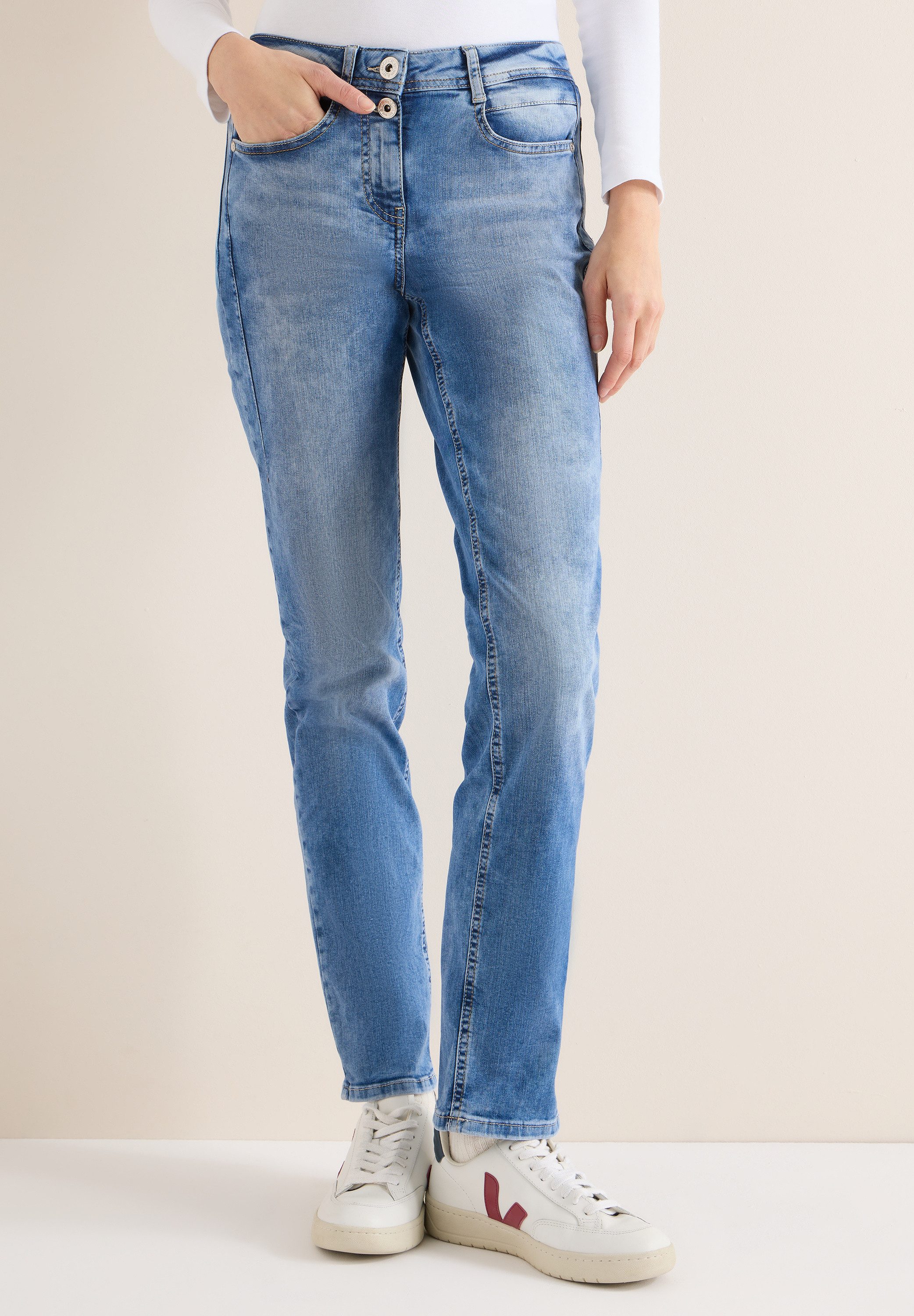 CECIL Comfort-fit-Jeans Middle Waist