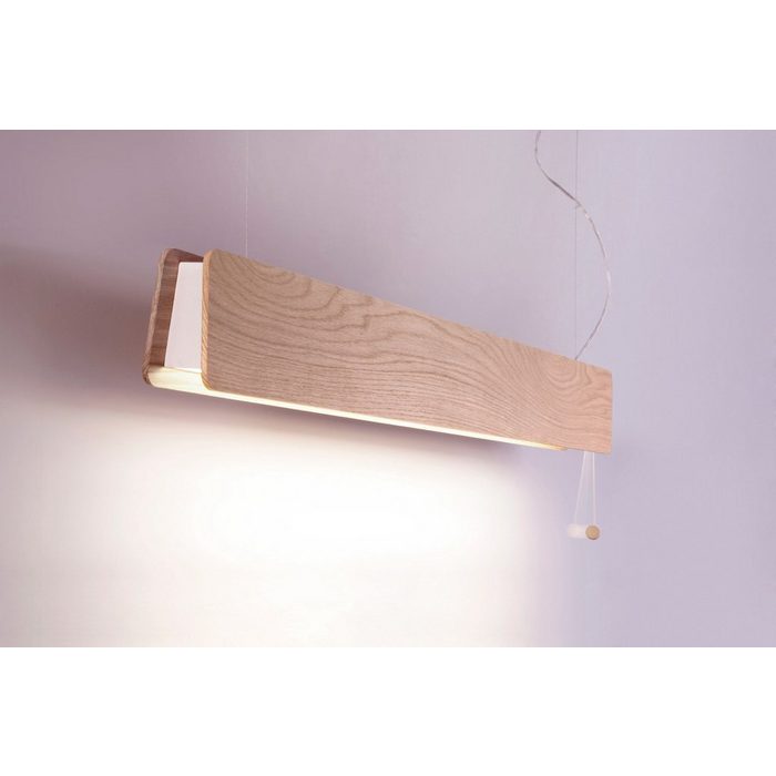 Licht-Erlebnisse Wandleuchte OSLO Warmweiß Wandlampe Holz hell Rustikal nordisches Design Schlafzimmer