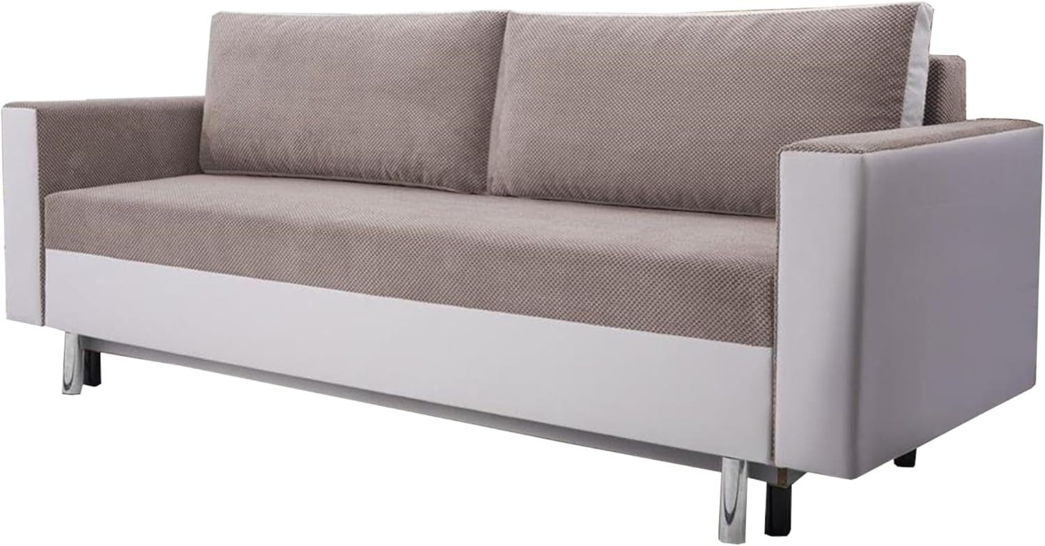 MOEBLO Schlafsofa MONACO, Bettzeugablage, Wohnzimmer, Lounge, Wohnzimmermöbel, mit Schlaffunktion und Bettkasten
