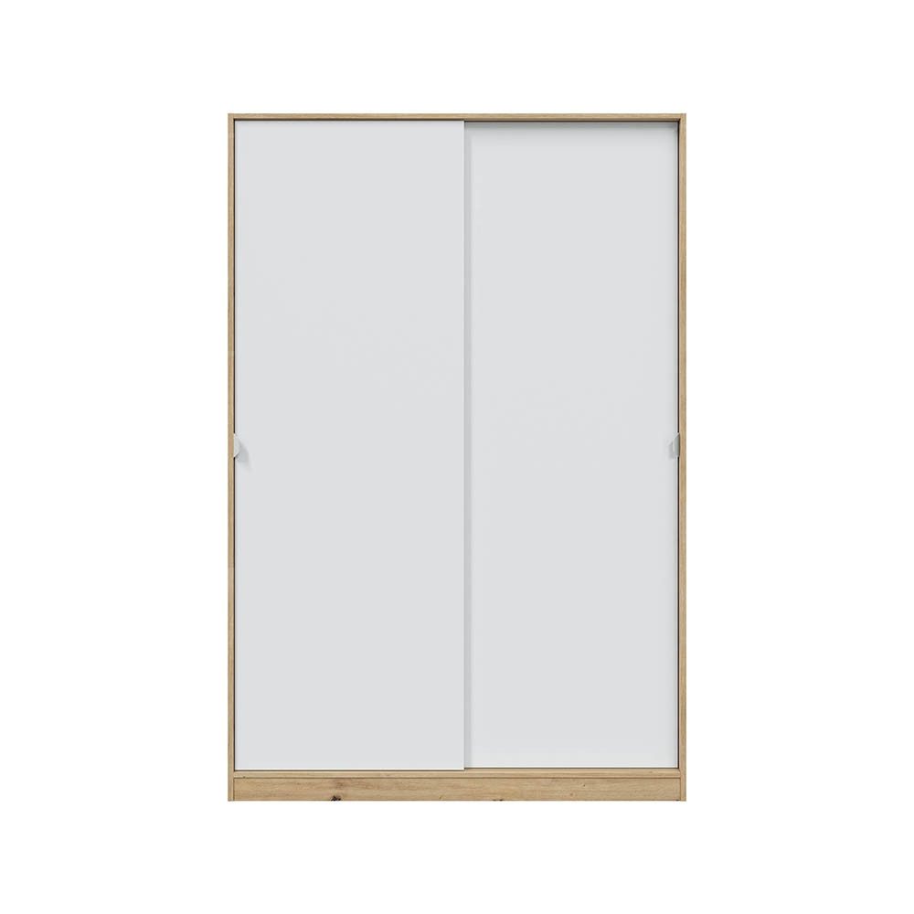 freiraum Schlafzimmer-Set GARONA, (2-teilig, Kommode = Breite 2 / Höhe 2 / Tiefe 2), (2-teilig) Schrank + Kommode, Nodi Eiche Dekor / Artik Weiß