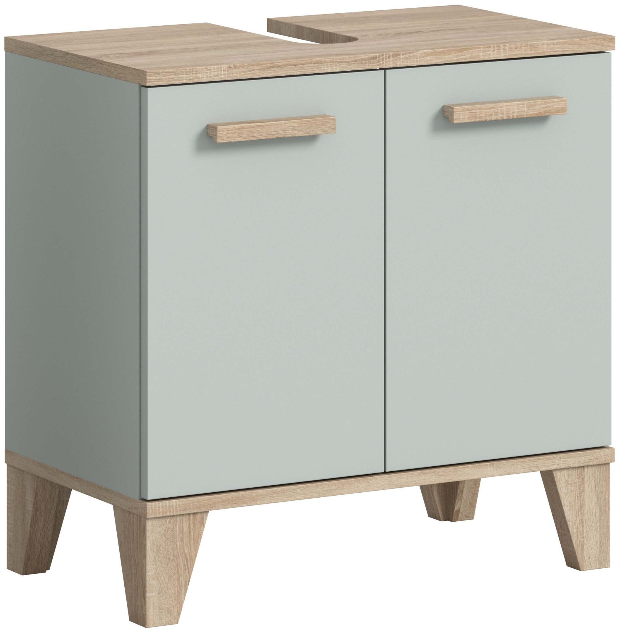 xonox.home Waschbeckenschrank Star Unterschrank in hellgrün B/H/T ca.: 60 x 61 x 34 cm