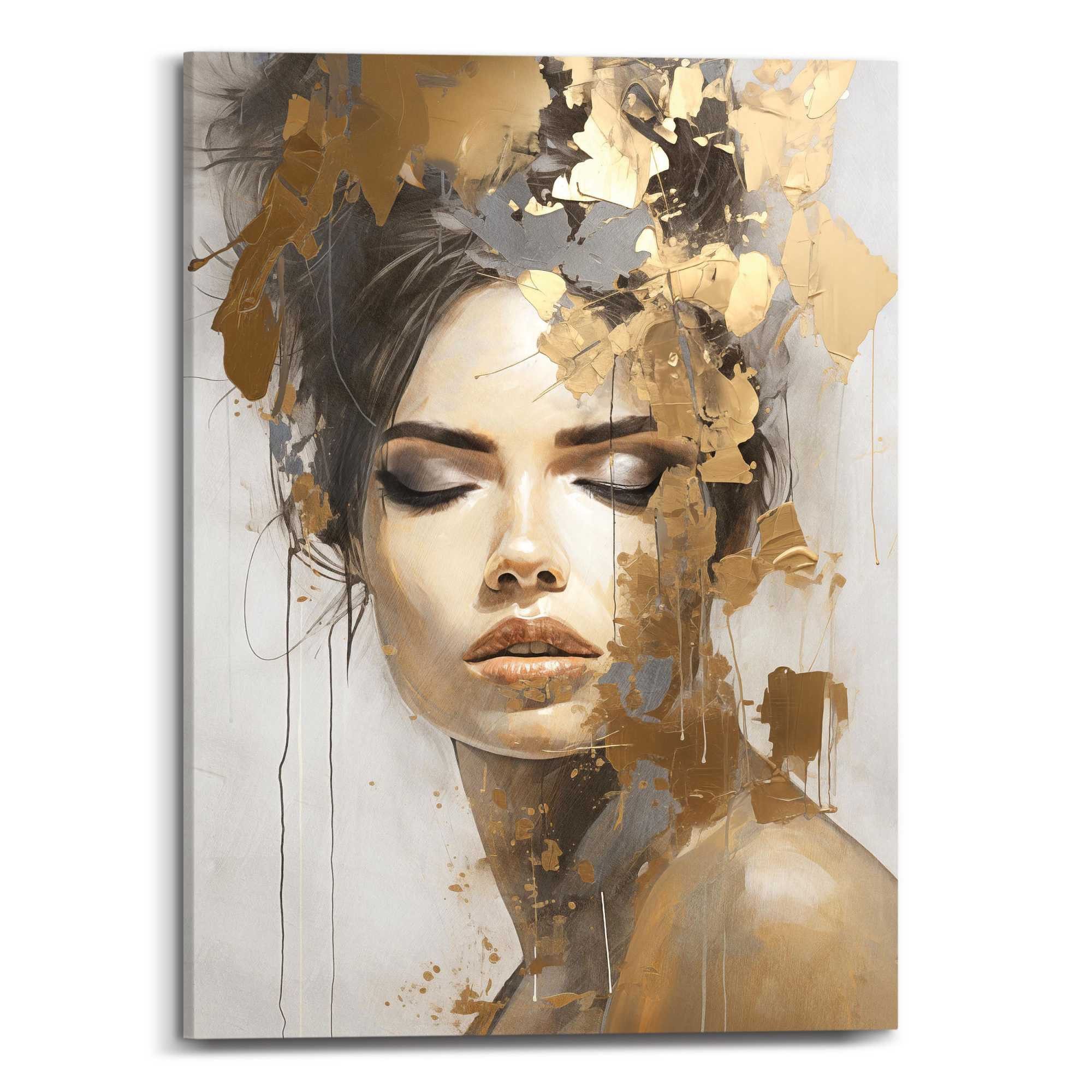 Reinders! Leinwandbild Chique Gold