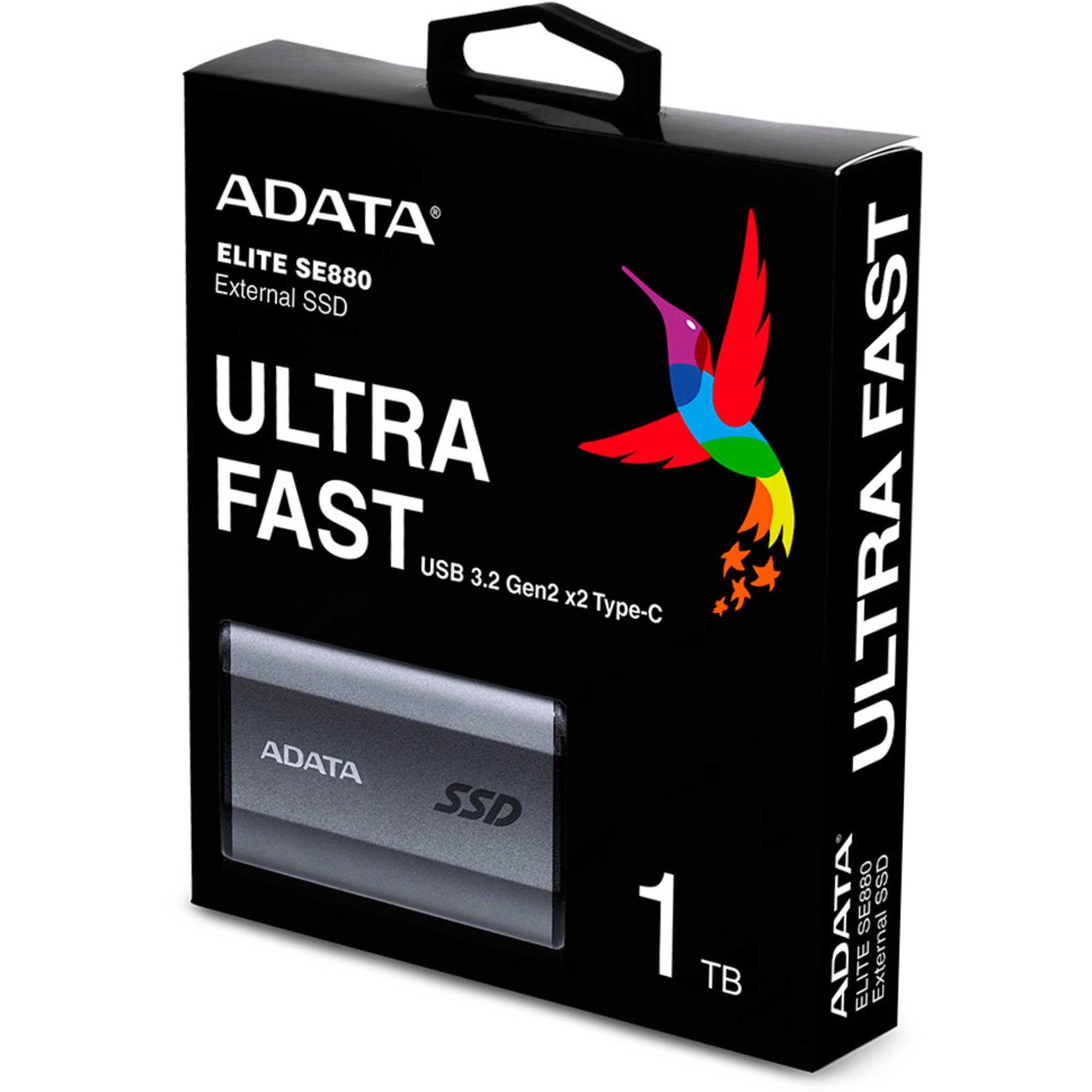 ADATA ADATA SE880 1 TB, SSD, (USB-C 3.2 Gen 2x2 (20 externe HDD-Festplatte (1 TB) 2.5"