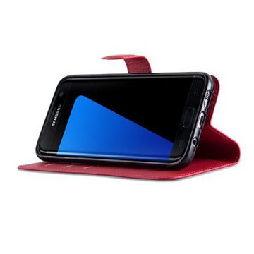 Cadorabo Handyhülle Samsung Galaxy S7 EDGE Samsung Galaxy S7 EDGE, Klappbare Handy Schutzhülle - Hülle - mit Standfunktion und Kartenfach