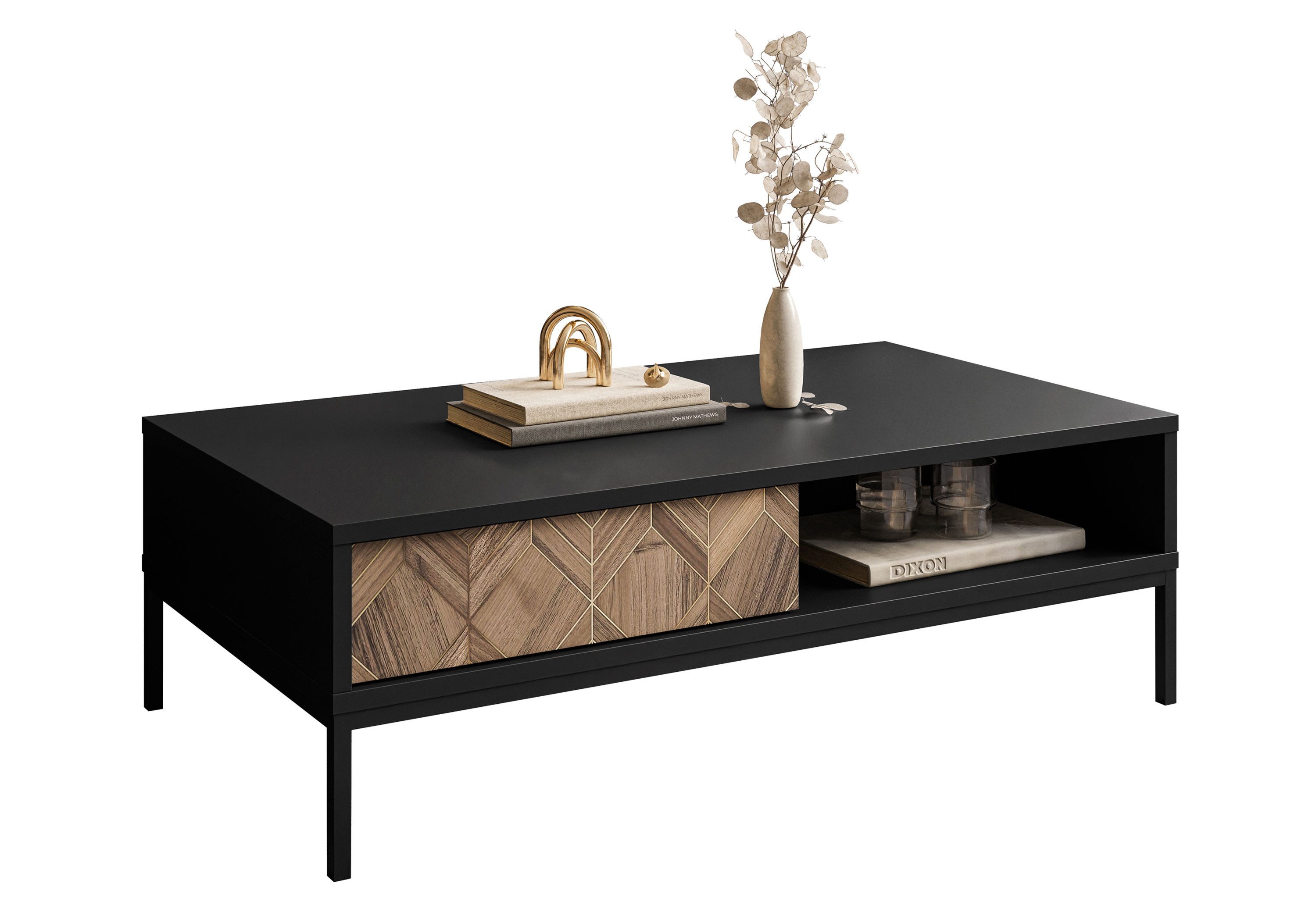 Lookway Couchtisch LIAM mit Schublade – Modernes Design (1x Tisch), Breite: 120 cm