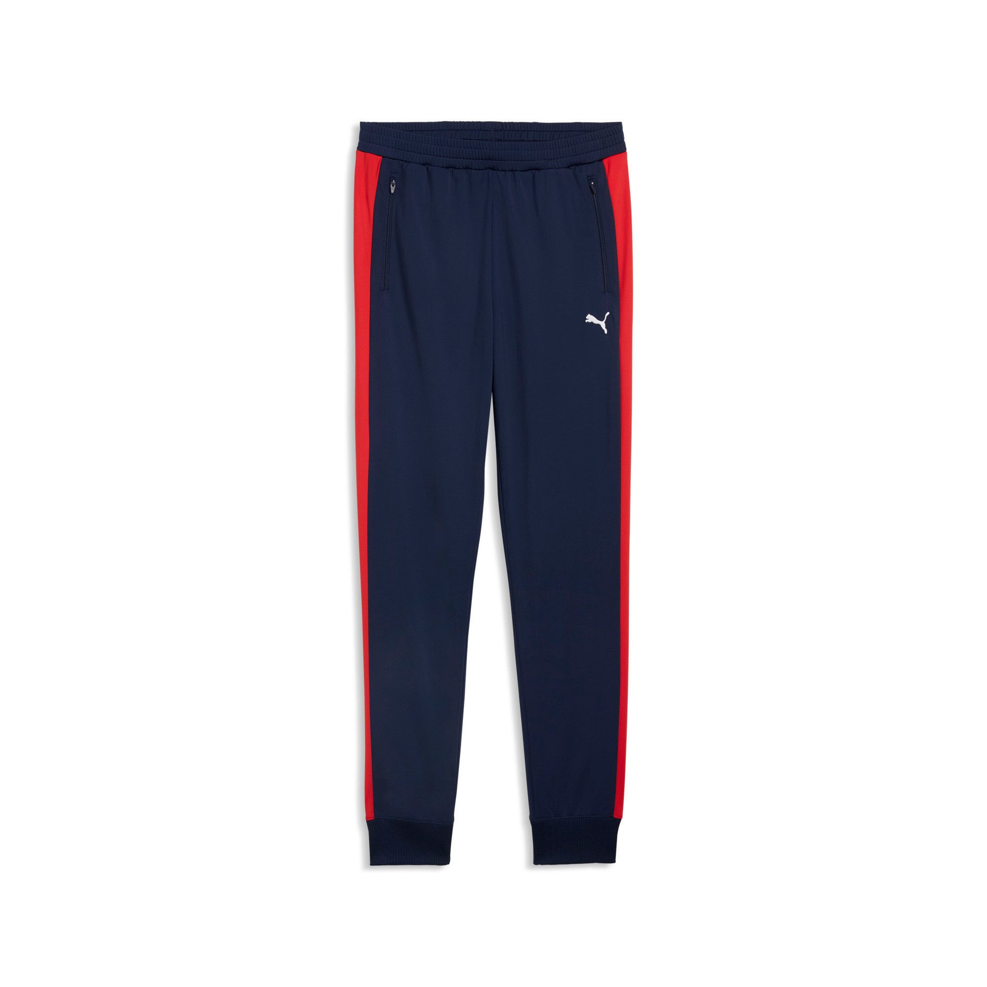PUMA Trainingshose T7 FOUNDATION CL POLY KNITTED PANTS mit Eingrifftaschen, Regular Fit, sportlicher Stil