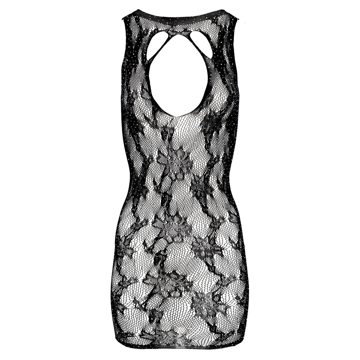 Negligé Glitzer-Kleid - Schwarz