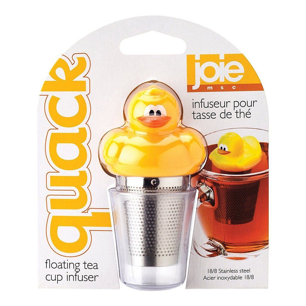 Joie Teeglas Tee-Ei Quack, Kunststoff (Bisphenol A frei), Edelstahl 18/8
