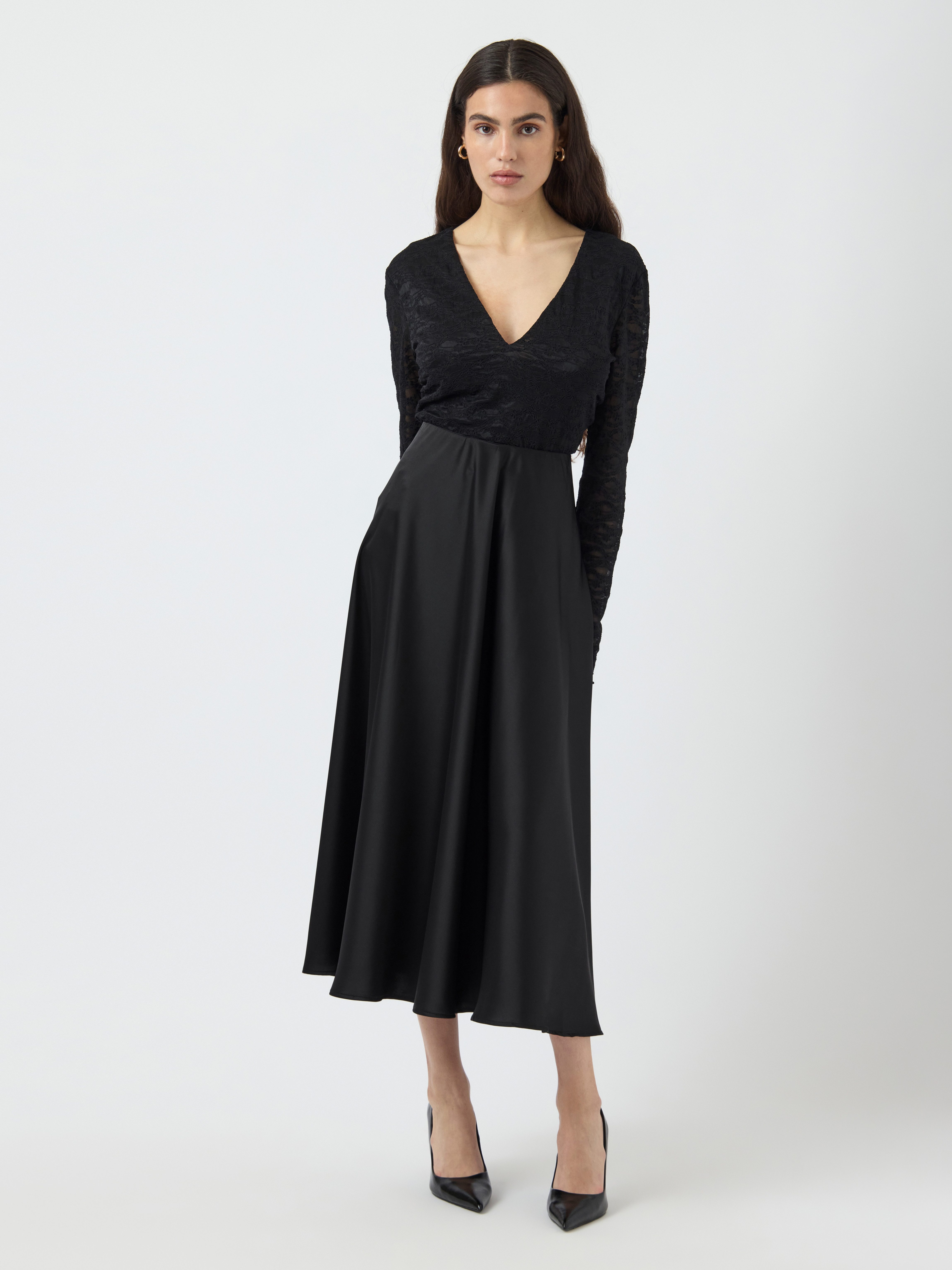 Y.A.S Satinrock YASPELLA HW VOLUME ANKLE SKIRT S. NOOS