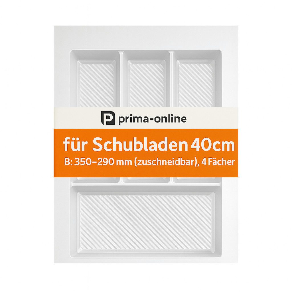 Prima-Online Besteckkasten Besteckkasten 40cm zuschneidbar Schubladeneinsatz Besteckeinsatz Küche – Bild 3 von 5