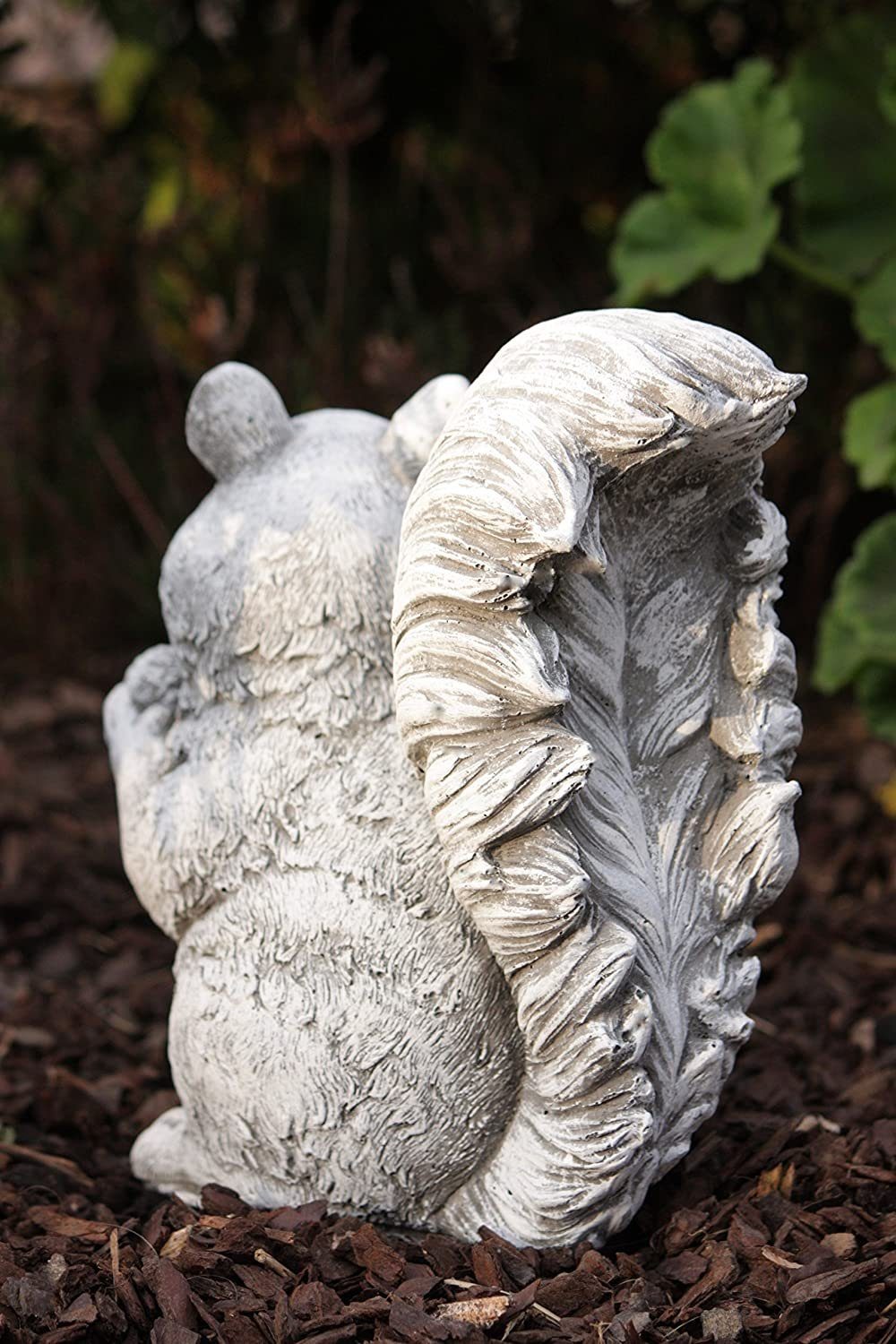 and Eichhörnchen Stone Style stehend Gartenfigur Steinfigur