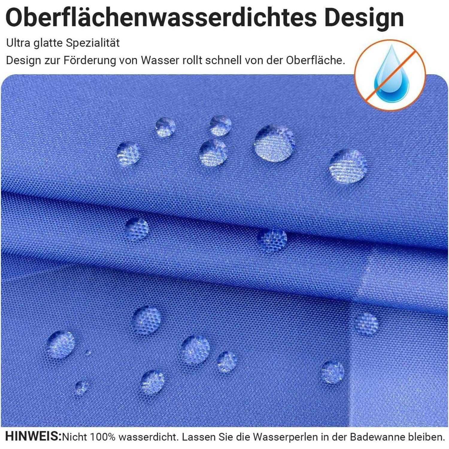 LuxusKollektion Duschvorhang Duschvorhang Polyester Geometrischer Verlauf H180 x B150 cm (1er Pack)