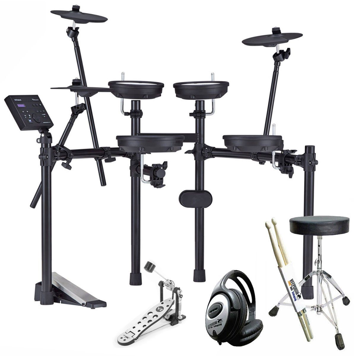 E-Drum Roland TD-07DMK E-Drum Schlagzeug mit Zubehör