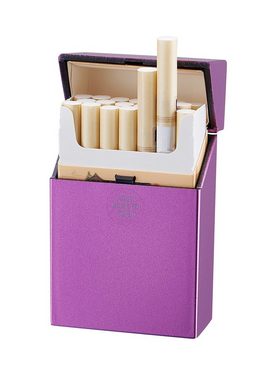CHAMP Dose ZIGARETTENDOSE mit Sprungdeckel für 20 Zigaretten 35 (Schwarz), aus Kunststoff Zigarettenbox Zigarettenetui Etui Case Box Dose