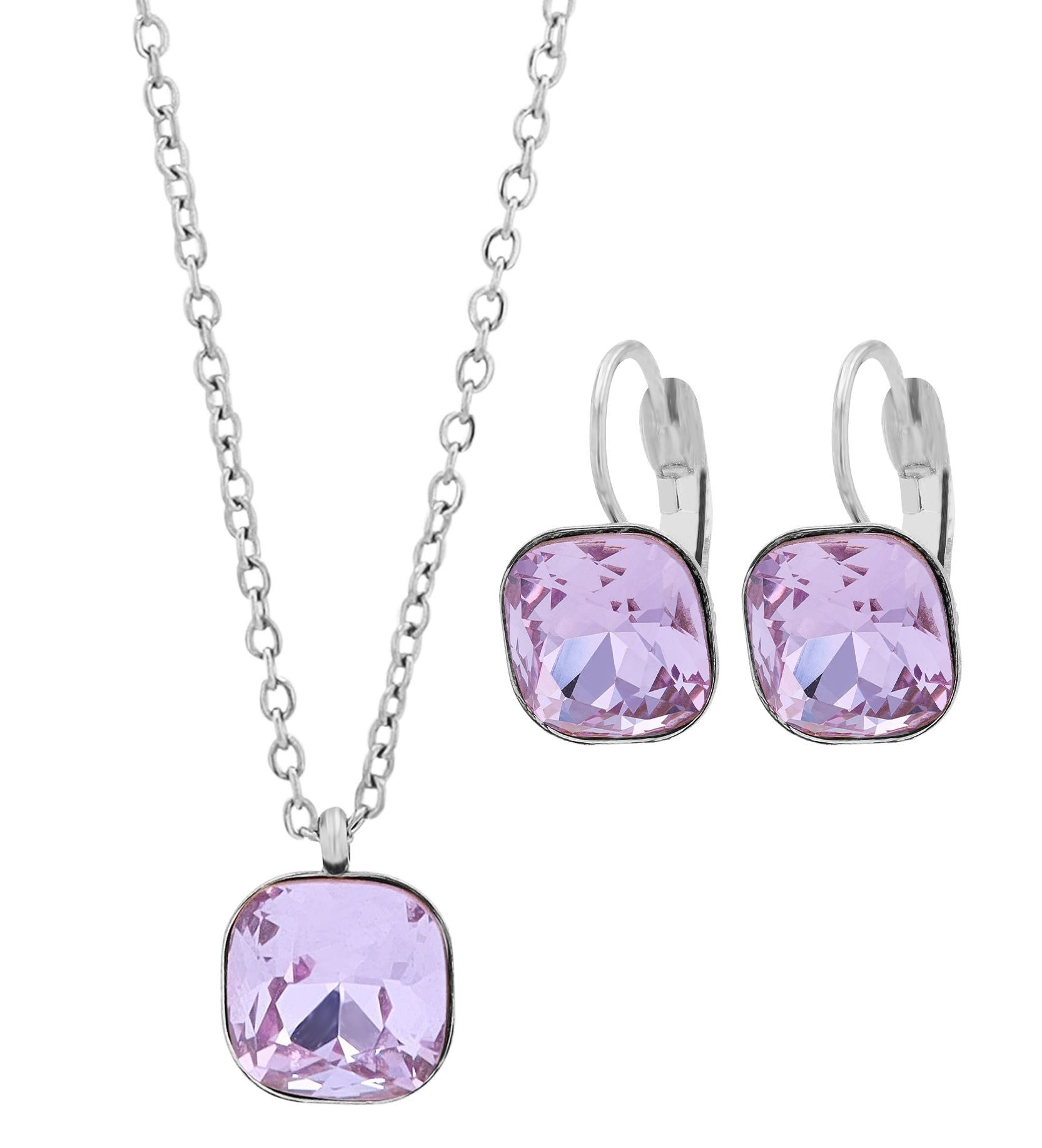 AKZENT Schmuckset Edelstahl silber