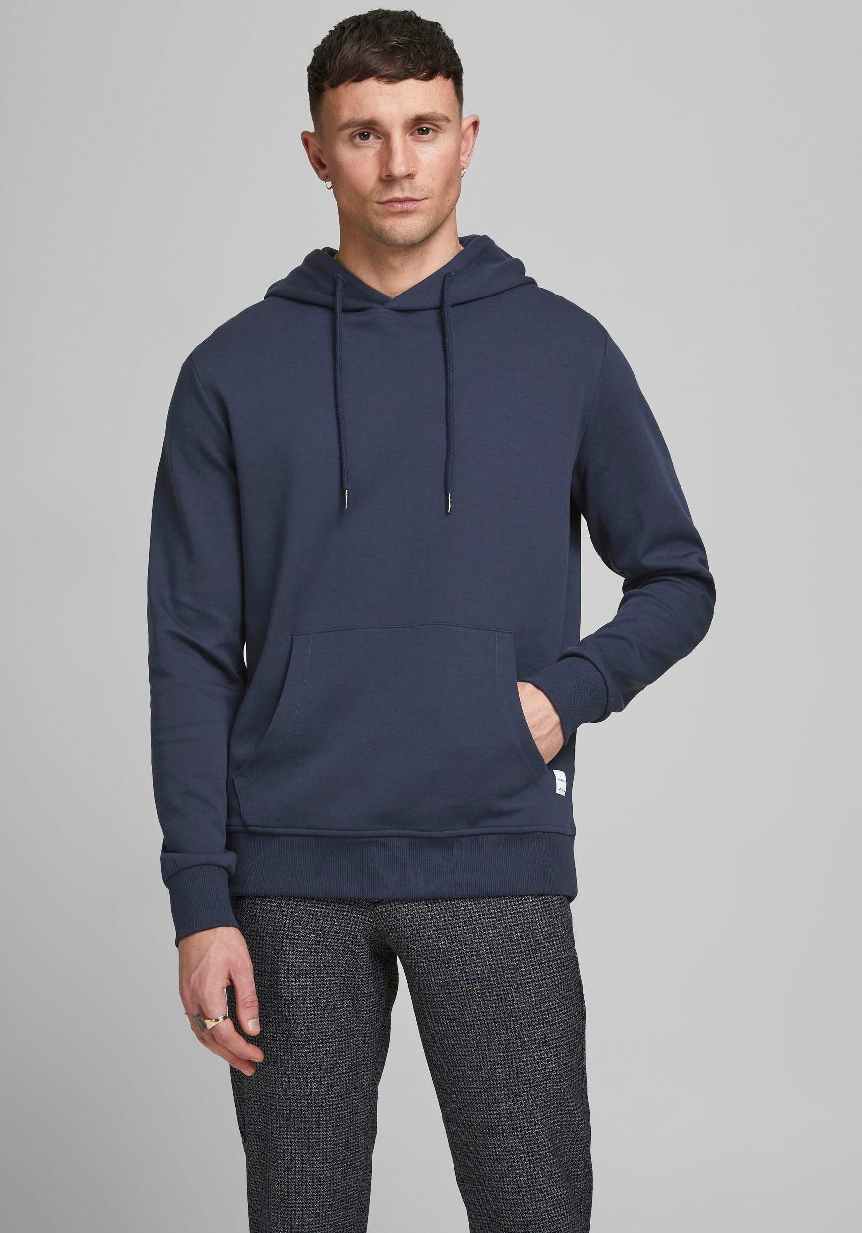 & BASIC HOOD navy SWEAT Jones Jack Kapuzensweatshirt